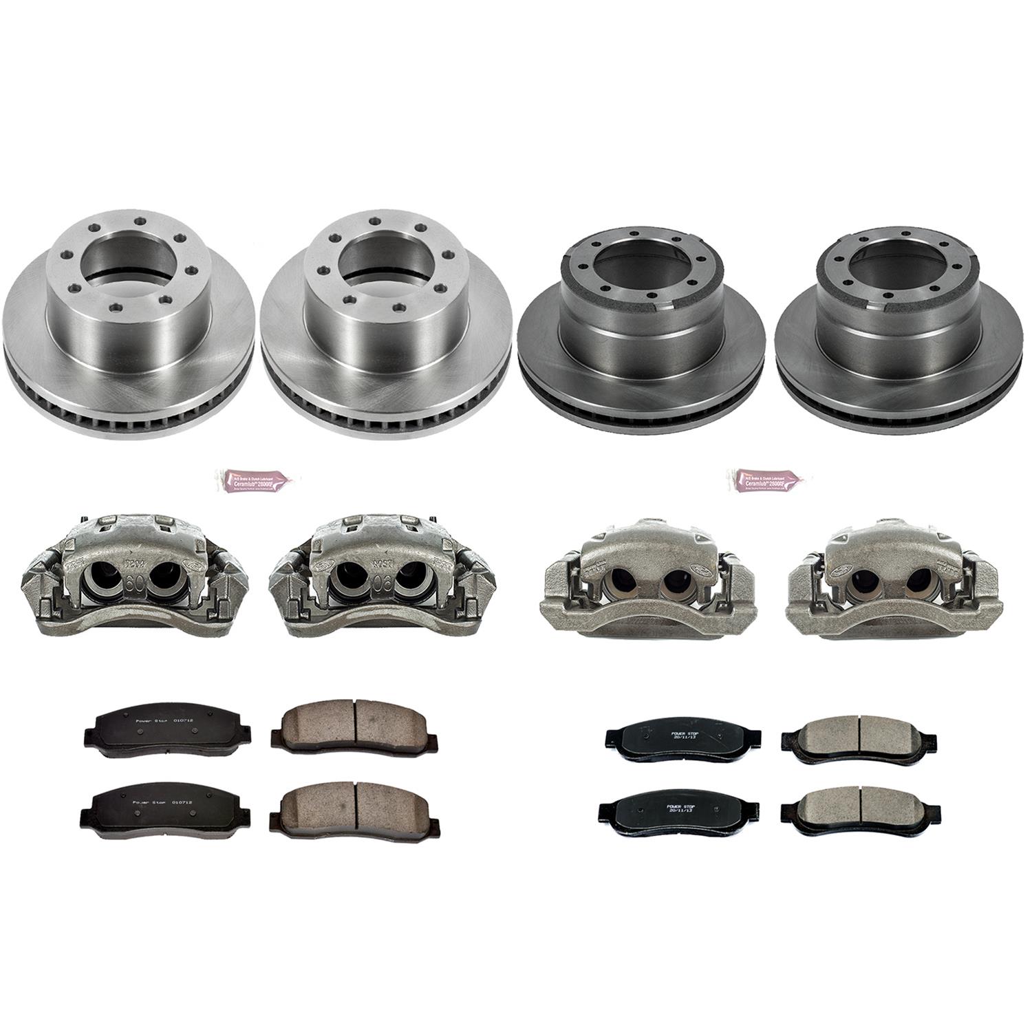 Power Stop 10-11 Ford F-350 Super Duty Front & Rear Autospecialty Kit w/Calipers (Bundled Kit) thumbnail 2