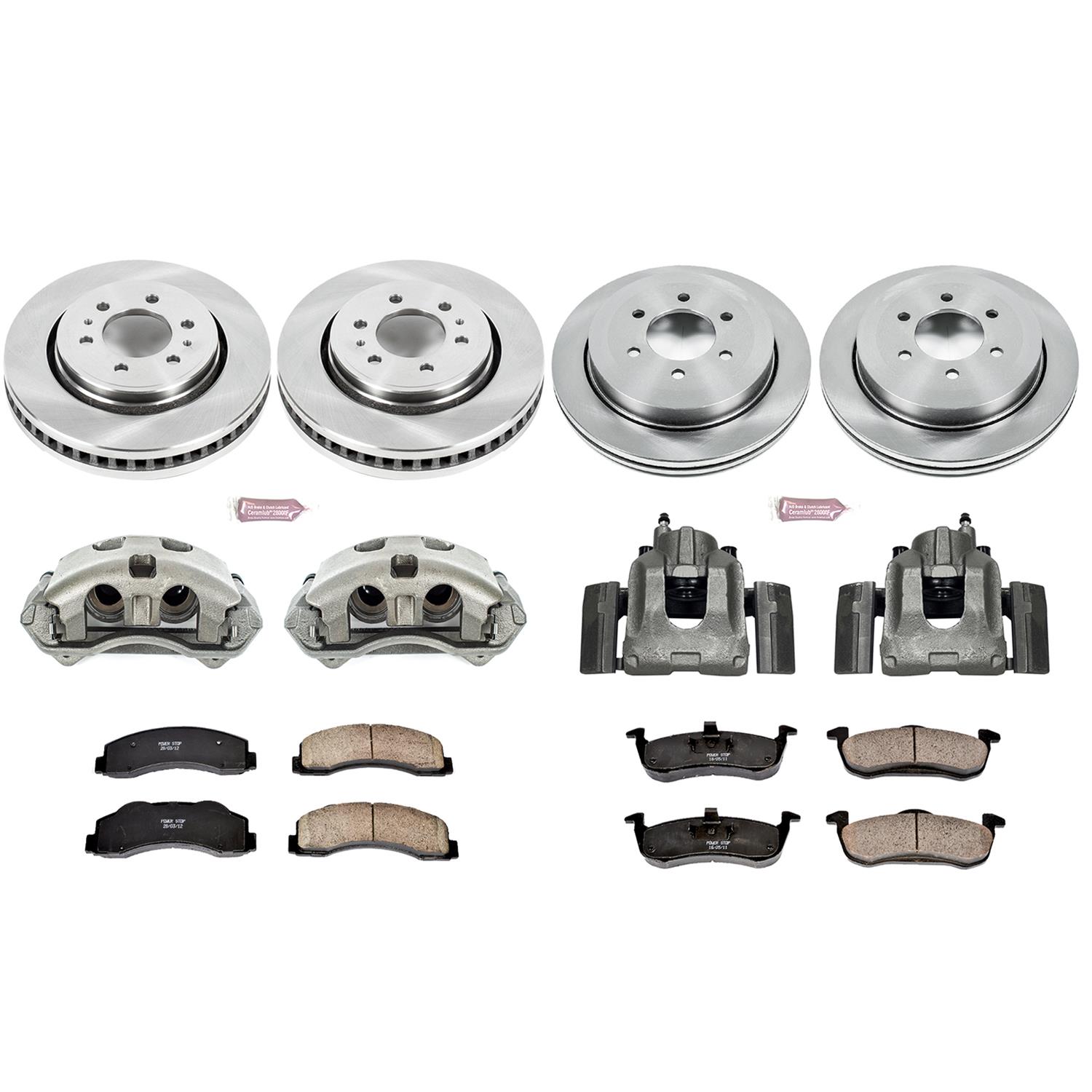 Power Stop KC2172-36 Rear Z36 Truck and Tow Brake Kit with Calipers