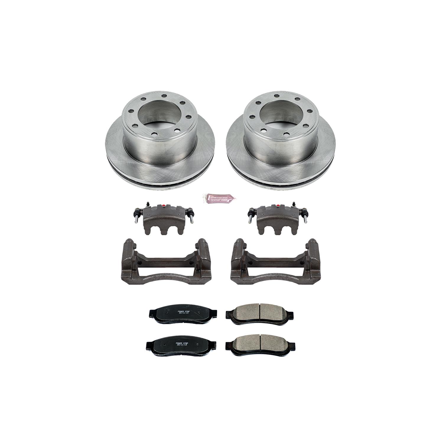 Power Stop 10-12 Ford F-350 Super Duty Rear Autospecialty Kit w/Cals (2x psbAR85116, 1x psbL5076, 1x psbL5077, 1x psb16-1334) thumbnail 2