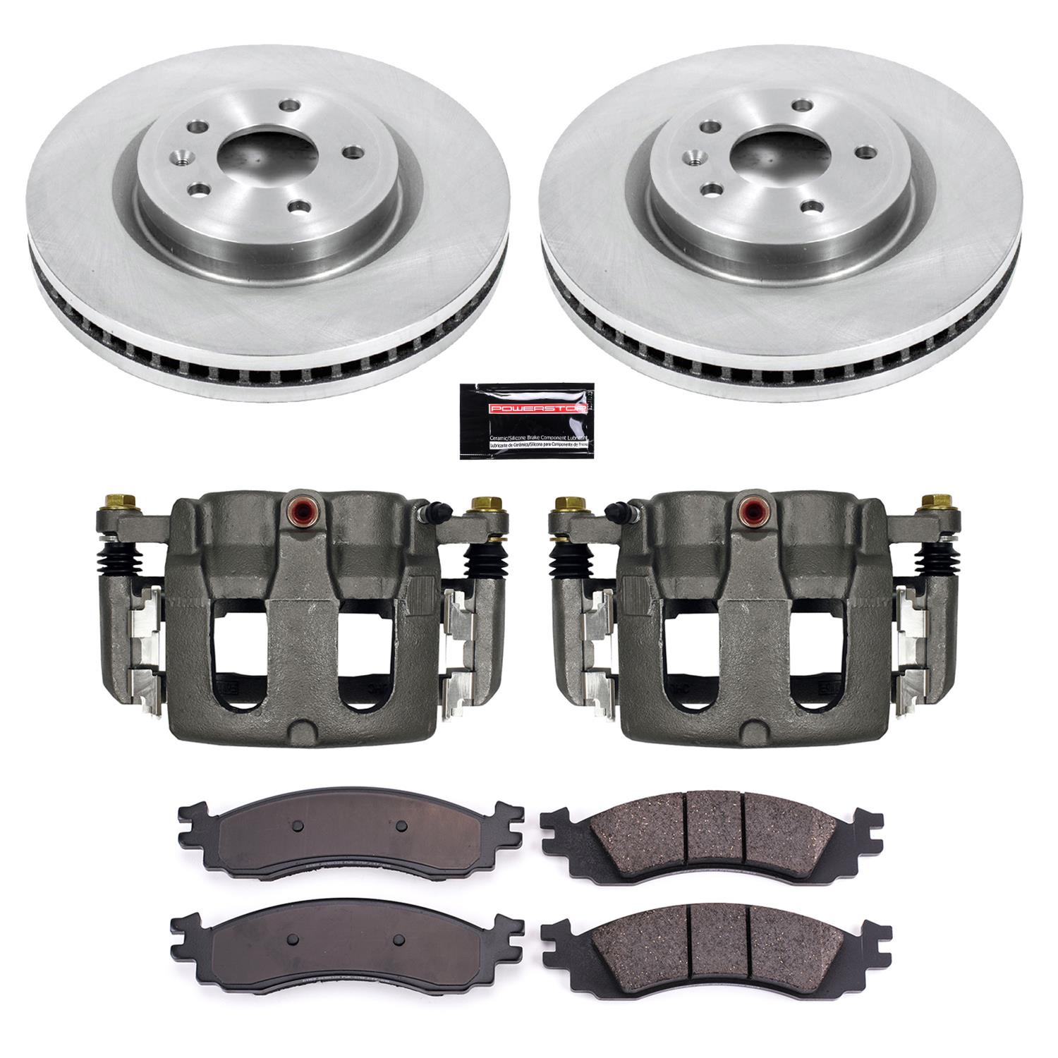 Power Stop 11-12 Ford Taurus Front Autospecialty Kit w/Cals (1x psbL5214, 1x psbL5215, 2x psbAR85137, 1x psb16-1158) thumbnail 2