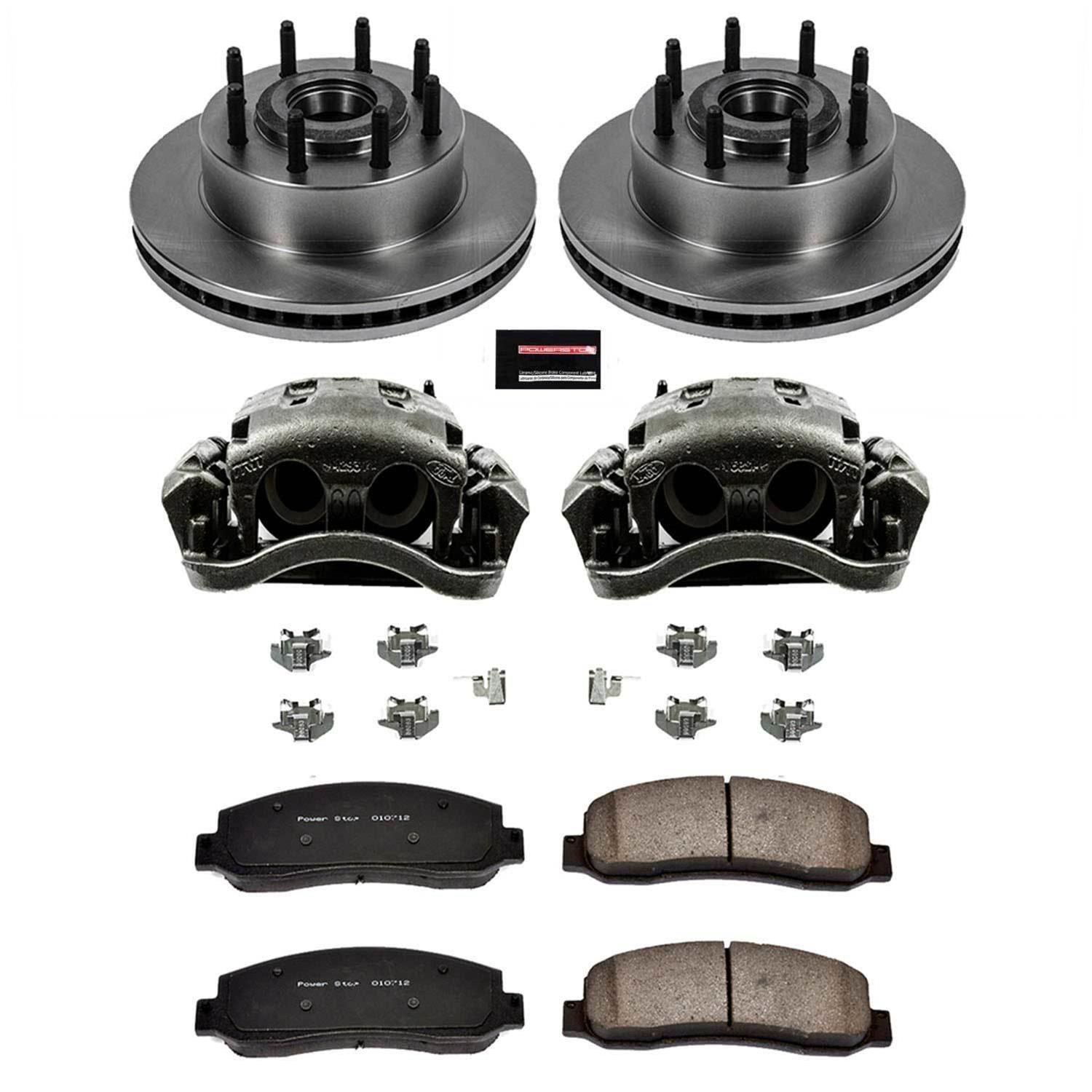 Power Stop 07-10 Ford F-350 Super Duty Front Autospecialty Kit w/Cals (2x psbAR85138, 1x psbL5023, 1x psbL5022, 1x psb16-1069) thumbnail 2