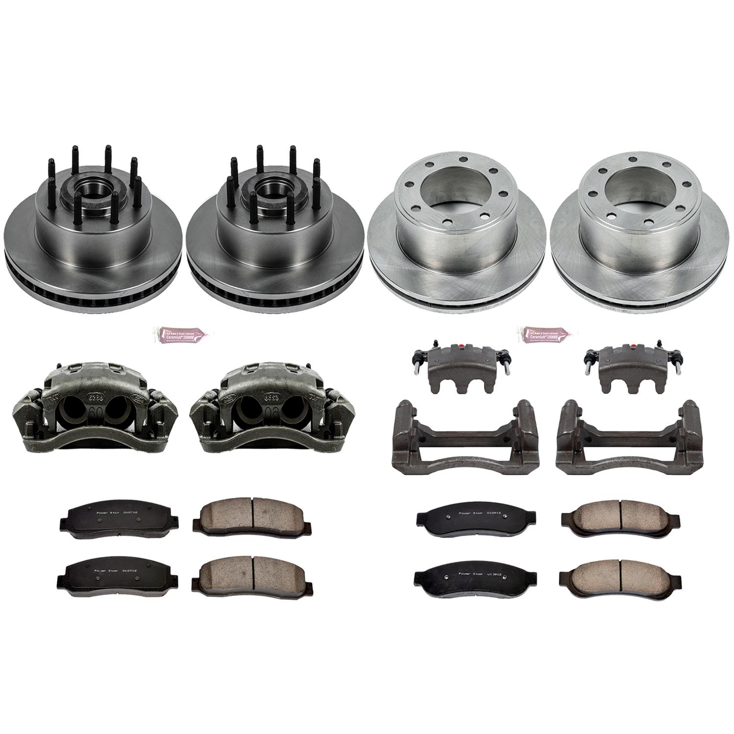 Power Stop 07-08 Ford F-250 Super Duty Front & Rear Autospecialty Kit w/Calipers (Bundled Kit) thumbnail 2