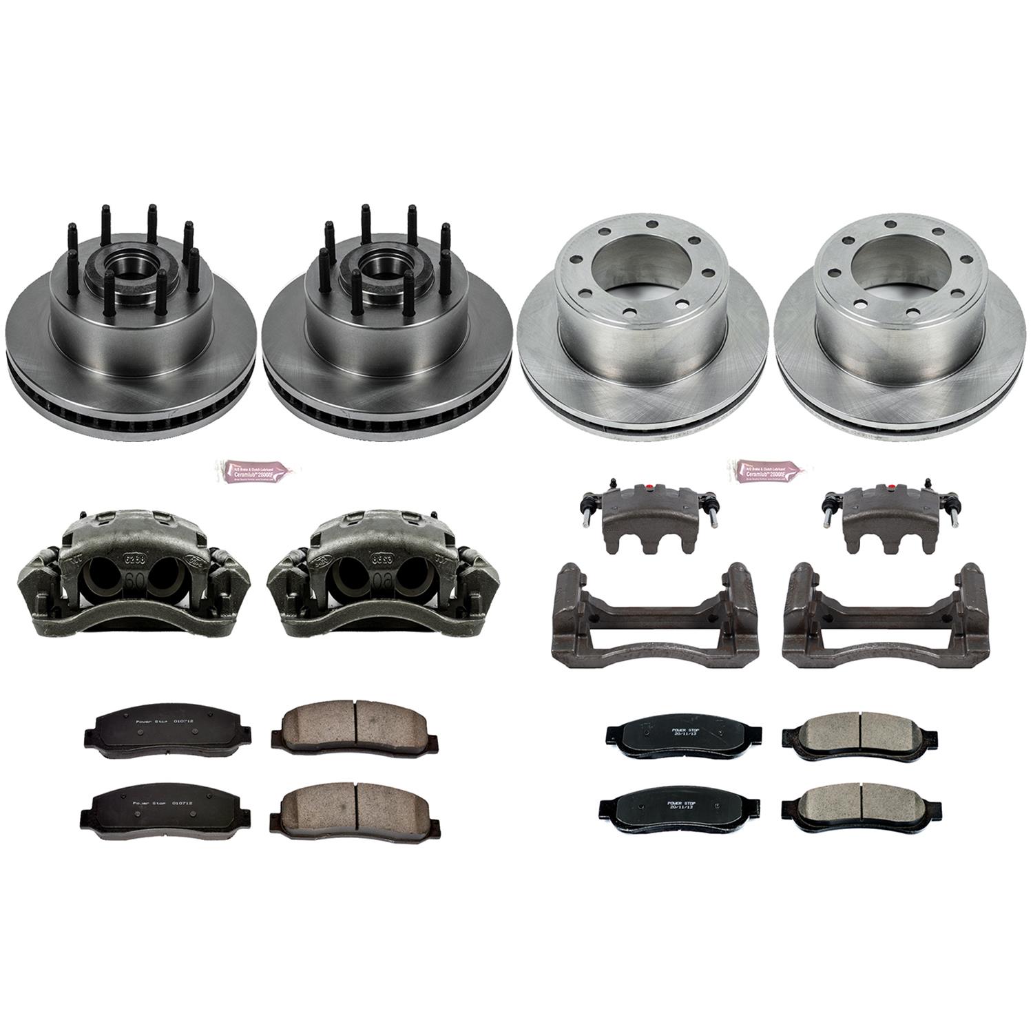 Power Stop 2010 Ford F-350 Super Duty Front & Rear Autospecialty Kit w/Cals (Bundled Kit) thumbnail 2
