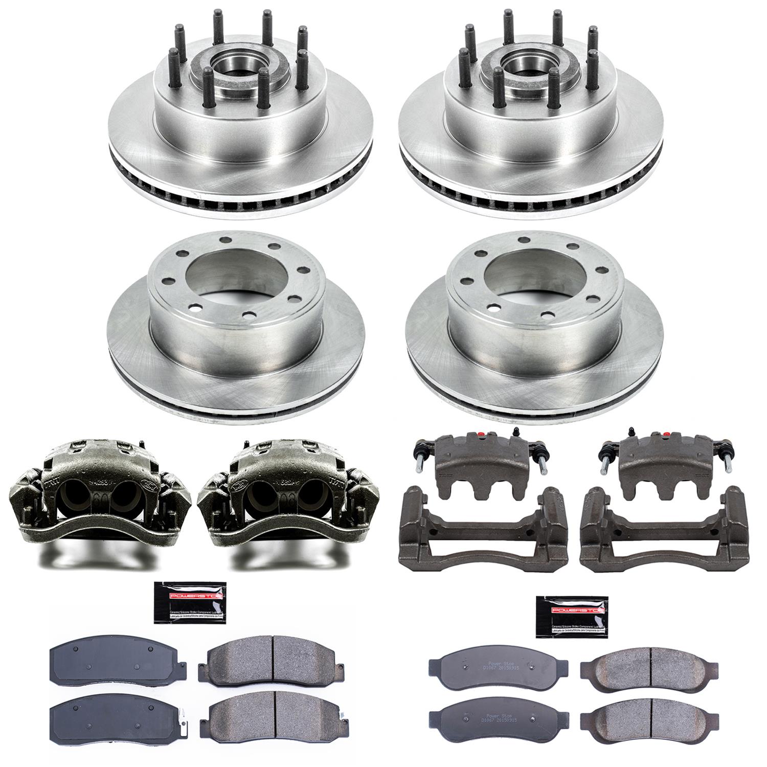 Power Stop 09-10 Ford F-250 Super Duty Front & Rear Autospecialty Kit w/Calipers (Bundled Kit) thumbnail 2