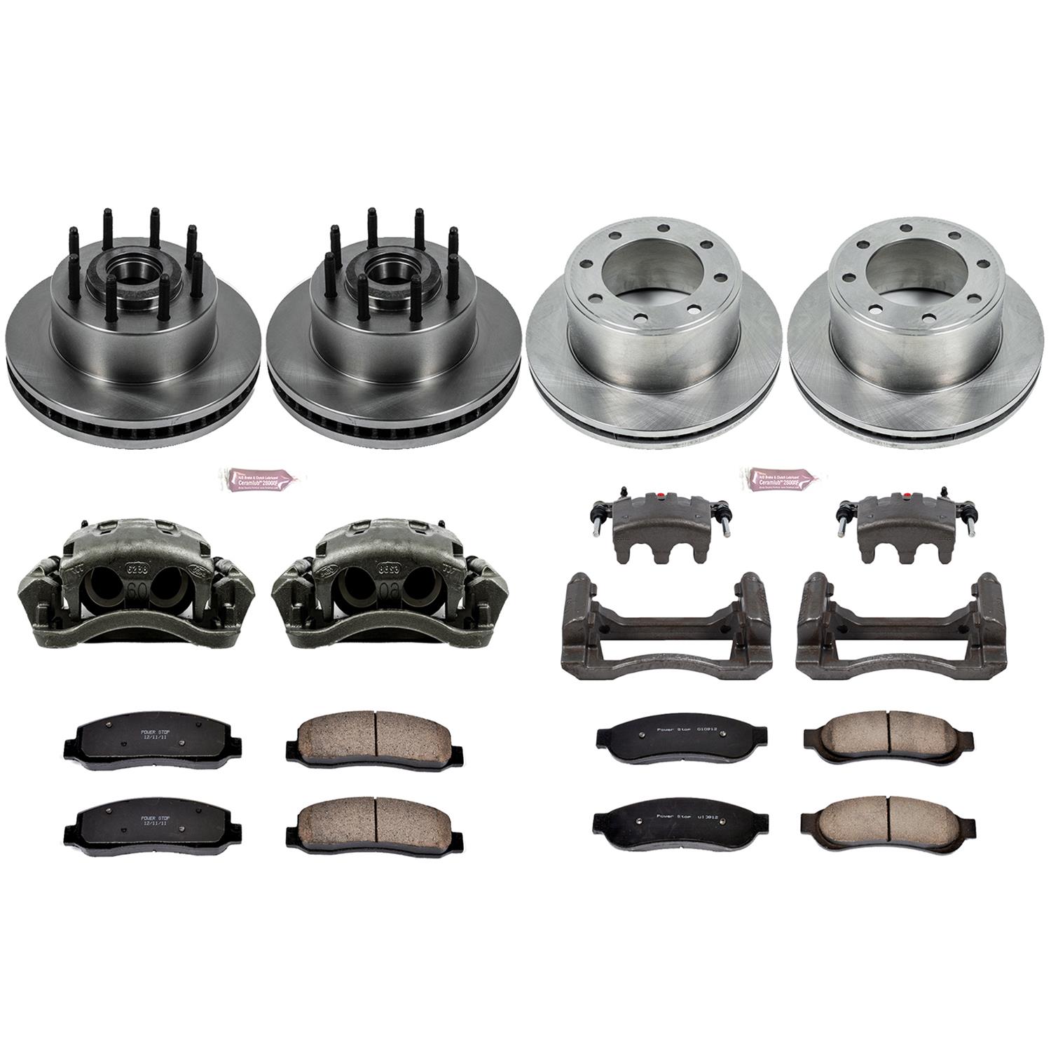 Power Stop 10-11 Ford F-250 Super Duty Front & Rear Autospecialty Kit w/Cals (Bundled Kit) thumbnail 2