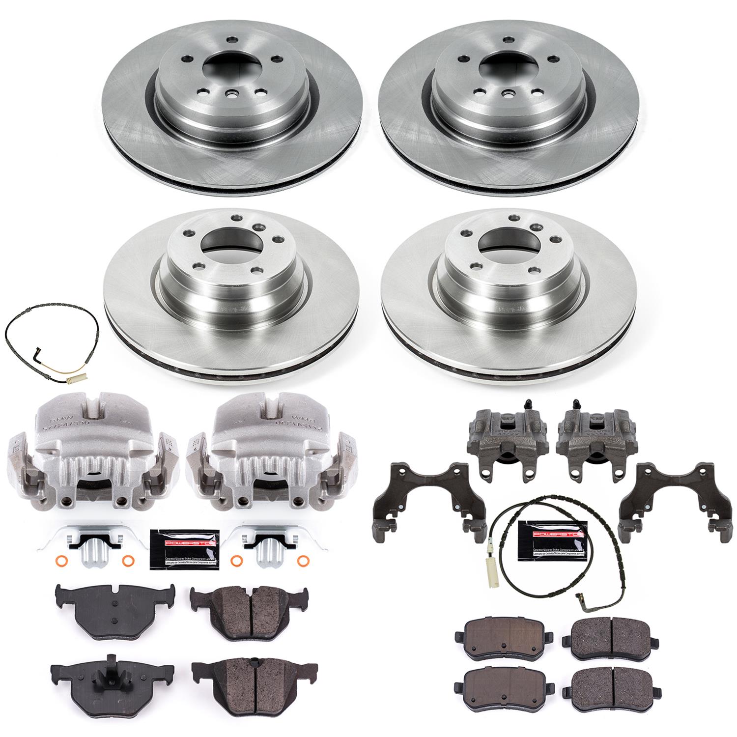 Power Stop 2006 BMW 330xi Front & Rear Autospecialty Brake Kit w/Calipers (1x psbKCOE5767, 1x psbKCOE045) thumbnail 2