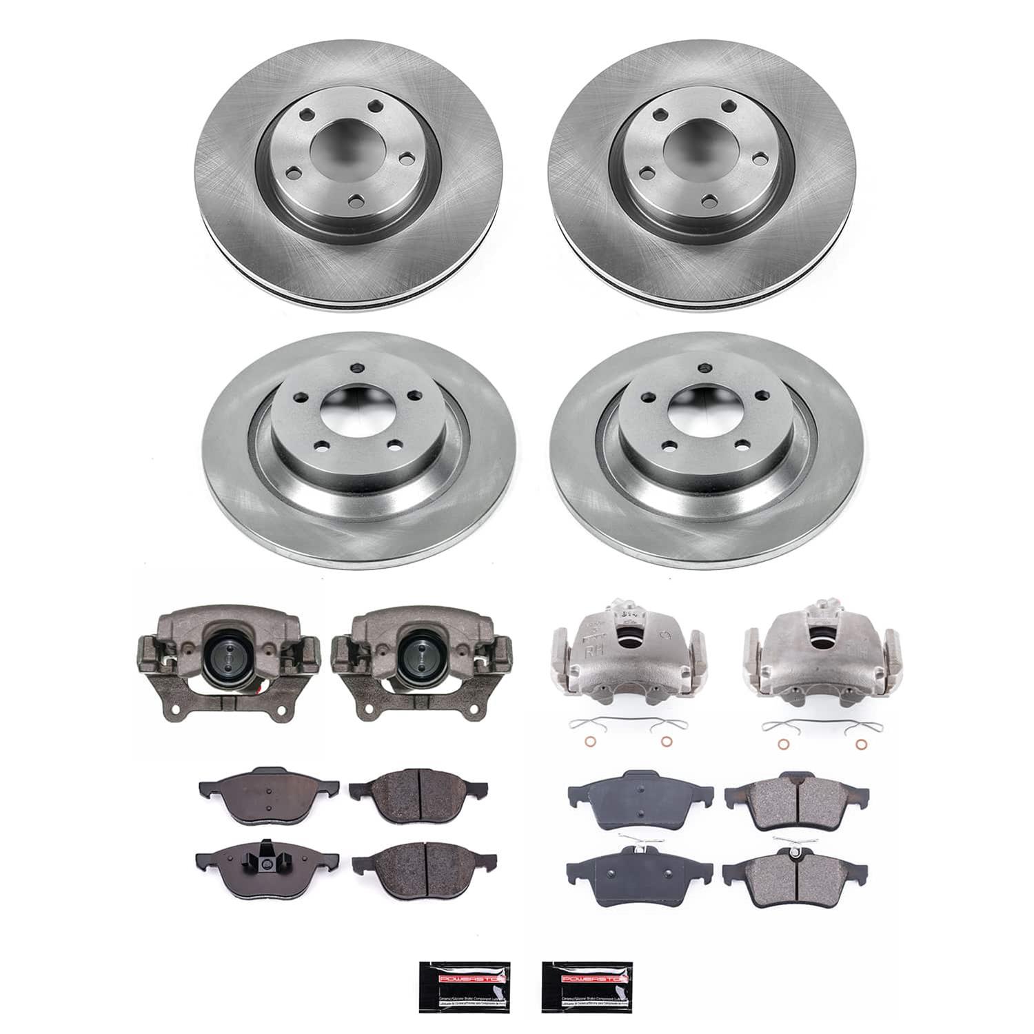 Power Stop 08-10 Mazda 5 Front and Rear Autospecialty Kit w/Cals (1x psbKOE5842, 1x psbL2942B, 1x psbL2943B, 1x psbKOE125, 1x psbL3108, 1x psbL3109) thumbnail 2