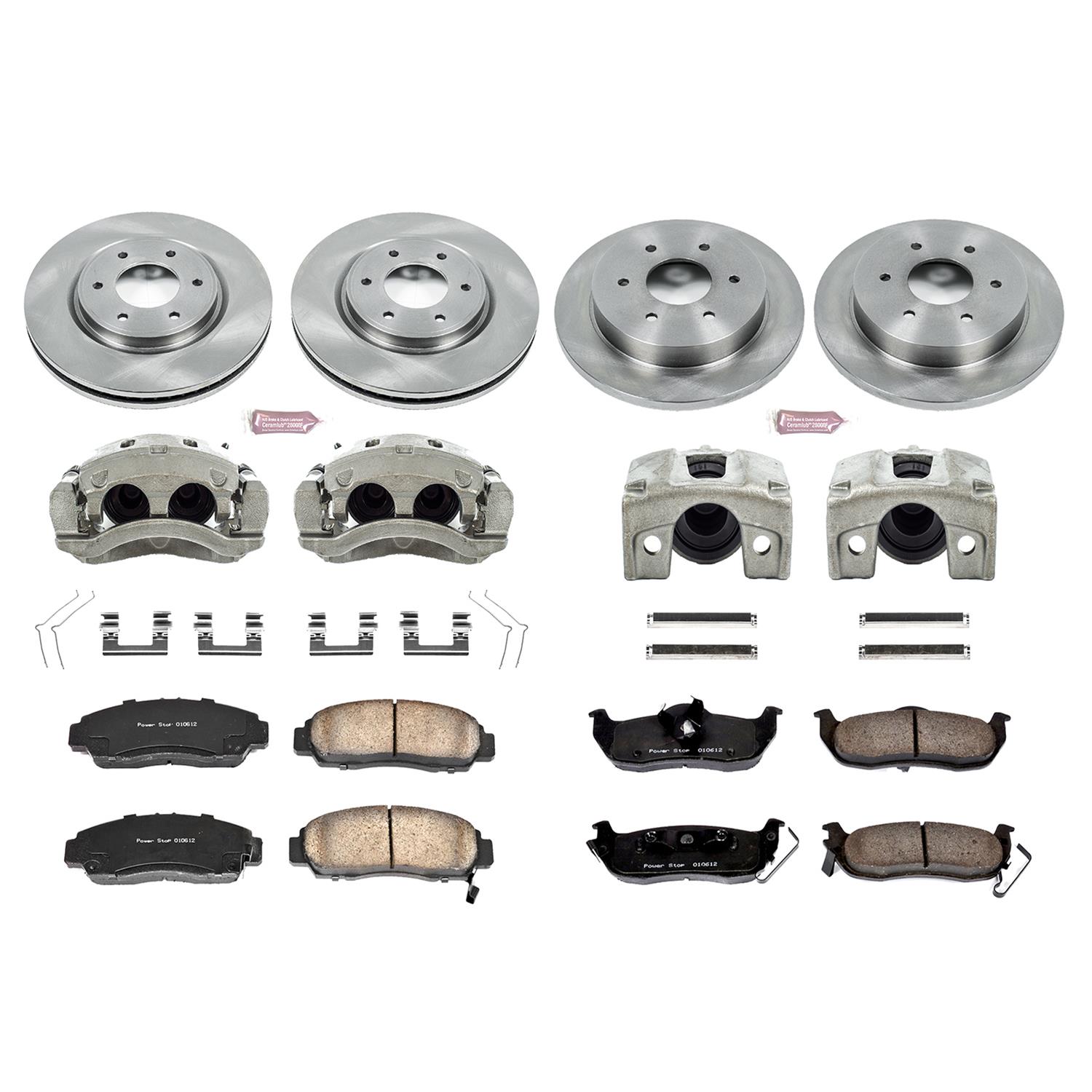 Power Stop 12-15 Nissan Armada Front & Rear Autospecialty Kit w/Cals (Bundled Kit) thumbnail 2