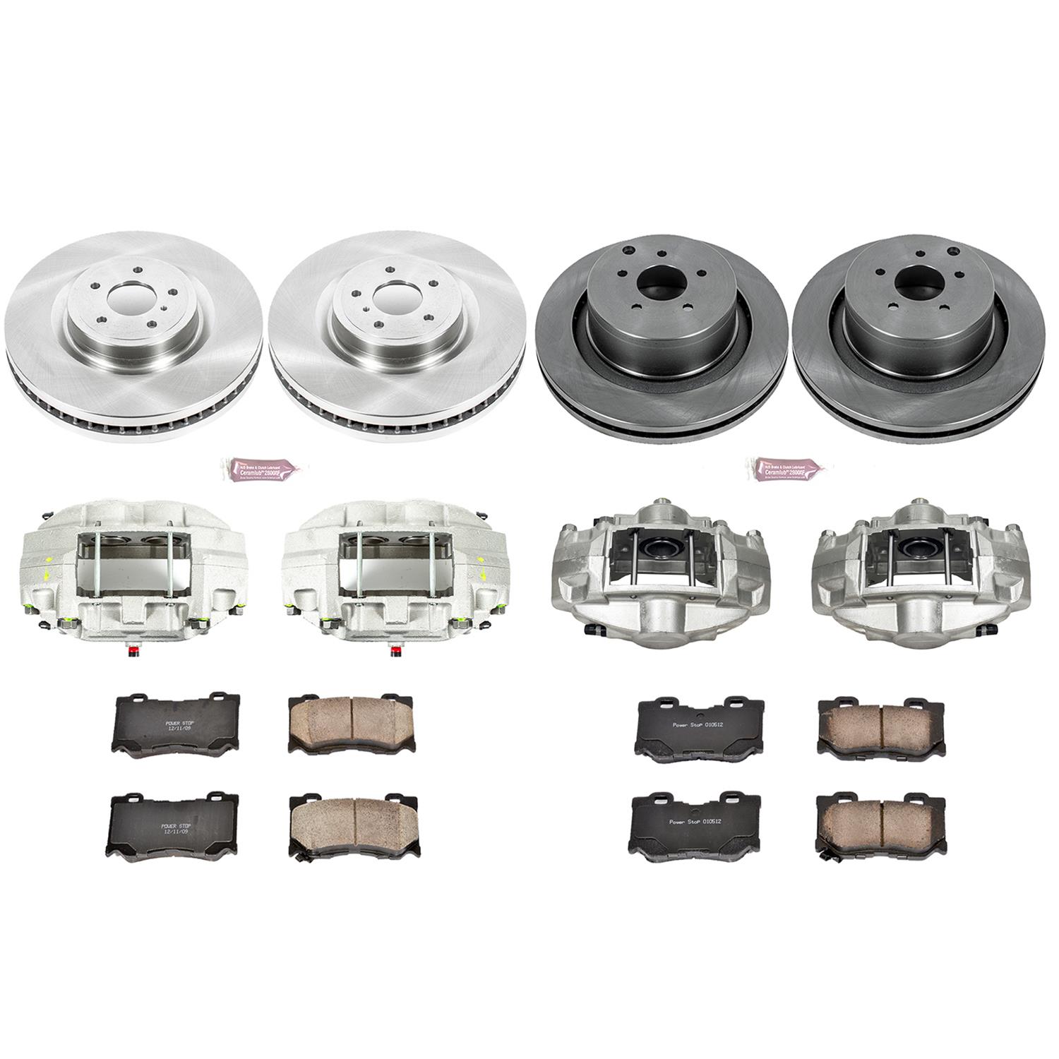 Power Stop 09-13 Infiniti FX50 Front & Rear Autospecialty Kit w/Cals (Bundled Kit) thumbnail 2