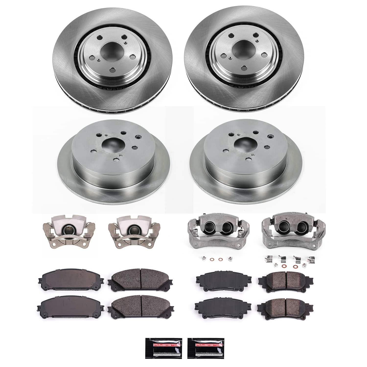Power Stop 10-15 Lexus RX450h Front and Rear Autospecialty Kit w/Cals (Bundled Kit) thumbnail 2