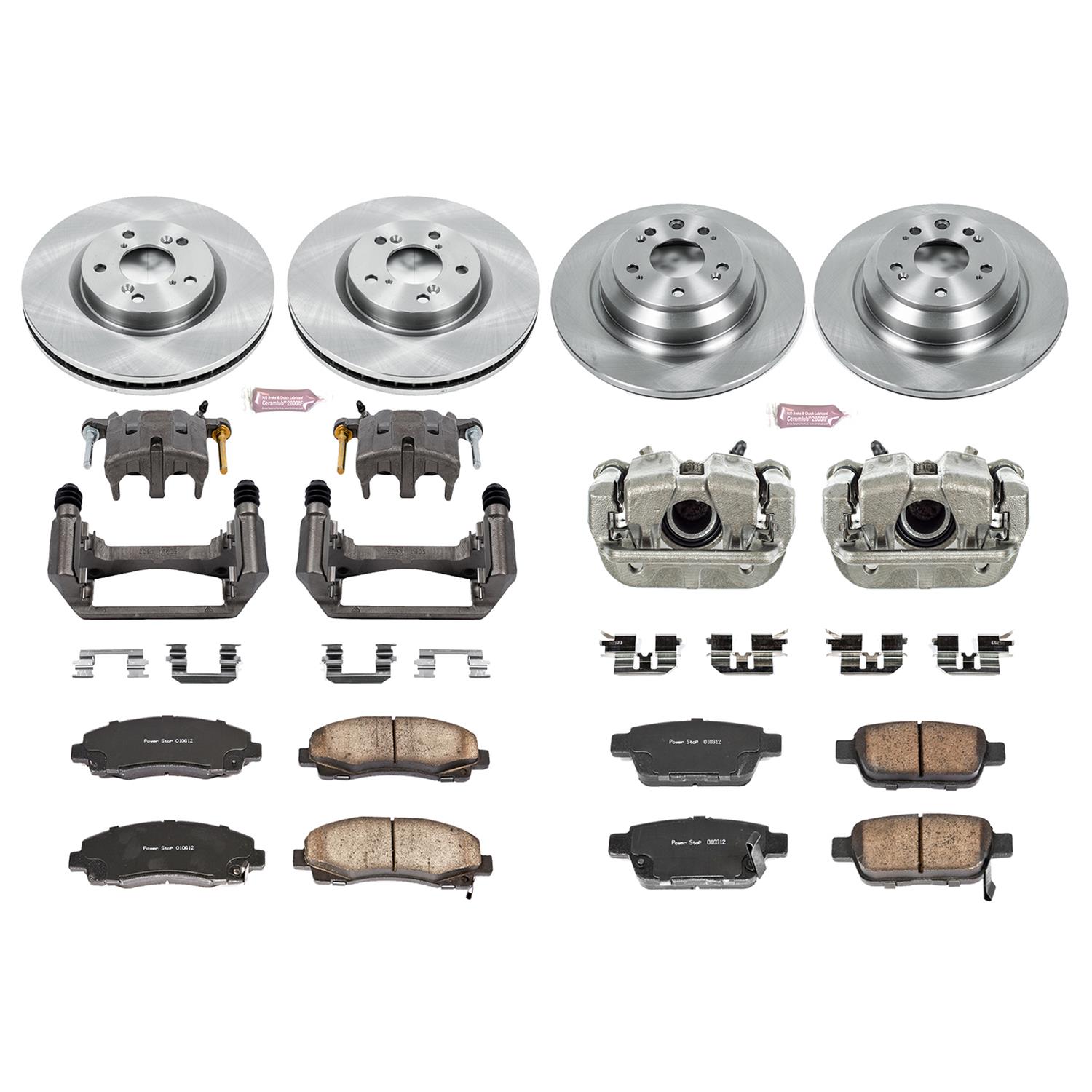 Power Stop 09-14 Acura TL Front & Rear Autospecialty Kit w/Cals (Bundled Kit) thumbnail 2