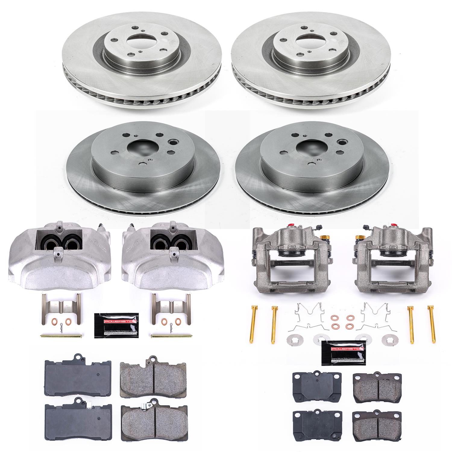 Power Stop 09-11 Lexus GS350 Front & Rear Autospecialty Kit w/Cals (Bundled Kit) thumbnail 2