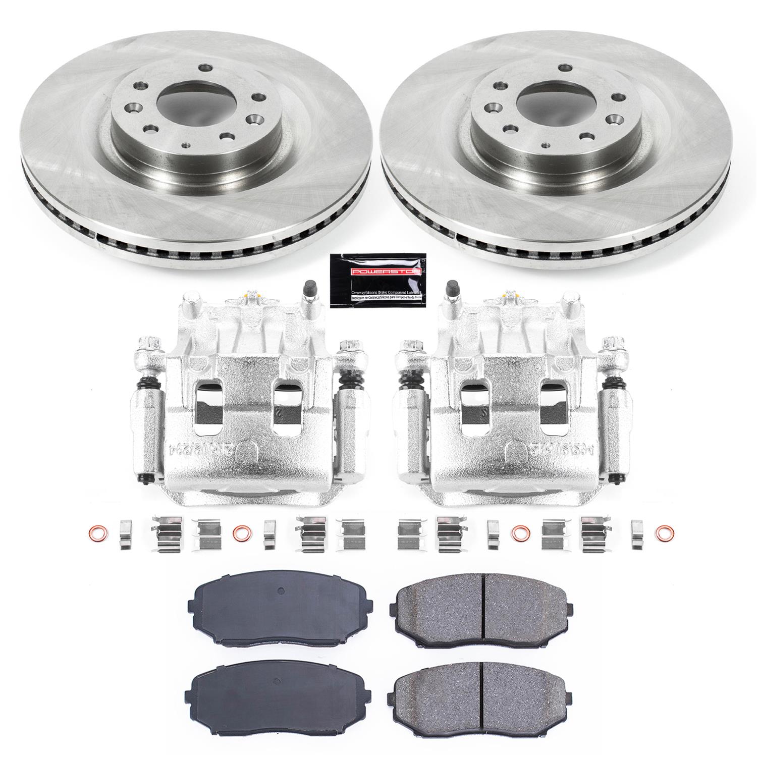 Power Stop 11-15 Mazda CX-9 Front Autospecialty Kit w/Cals (2x psbJBR1399, 1x psbL5026A, 1x psbL5027A, 1x psb16-1258) thumbnail 2