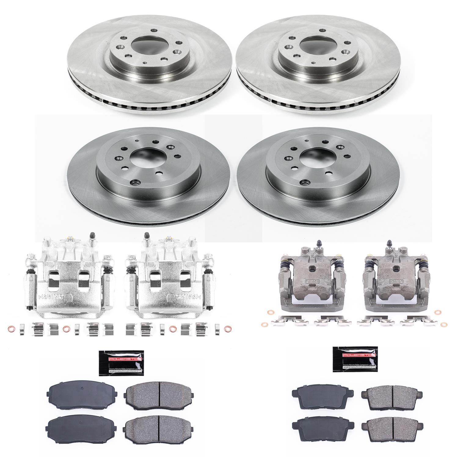 Power Stop 11-15 Mazda CX-9 Front & Rear Autospecialty Kit w/Cals (Bundled Kit) thumbnail 2