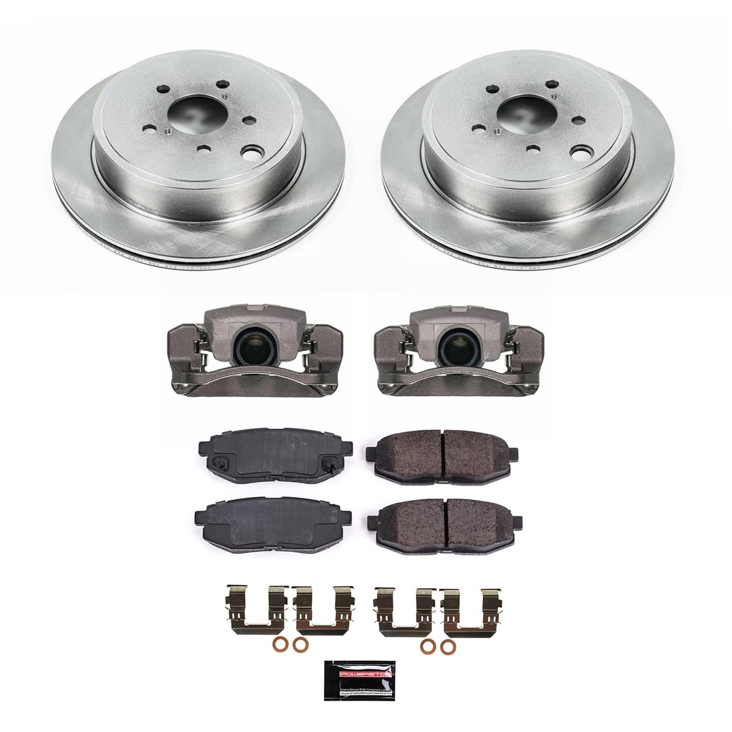 Power Stop 10-14 Subaru Outback Rear Autospecialty Kit w/Cals (1x psbKOE5883, 1x psbL6376, 1x psbL6377) thumbnail 2