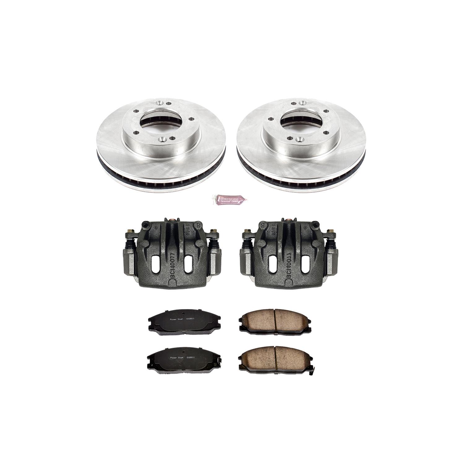 Power Stop 03-06 Kia Sorento Front Autospecialty Kit w/Cals (1x psbL2820, 1x psbL2821, 2x psbJBR1512, 1x psb16-864) thumbnail 2