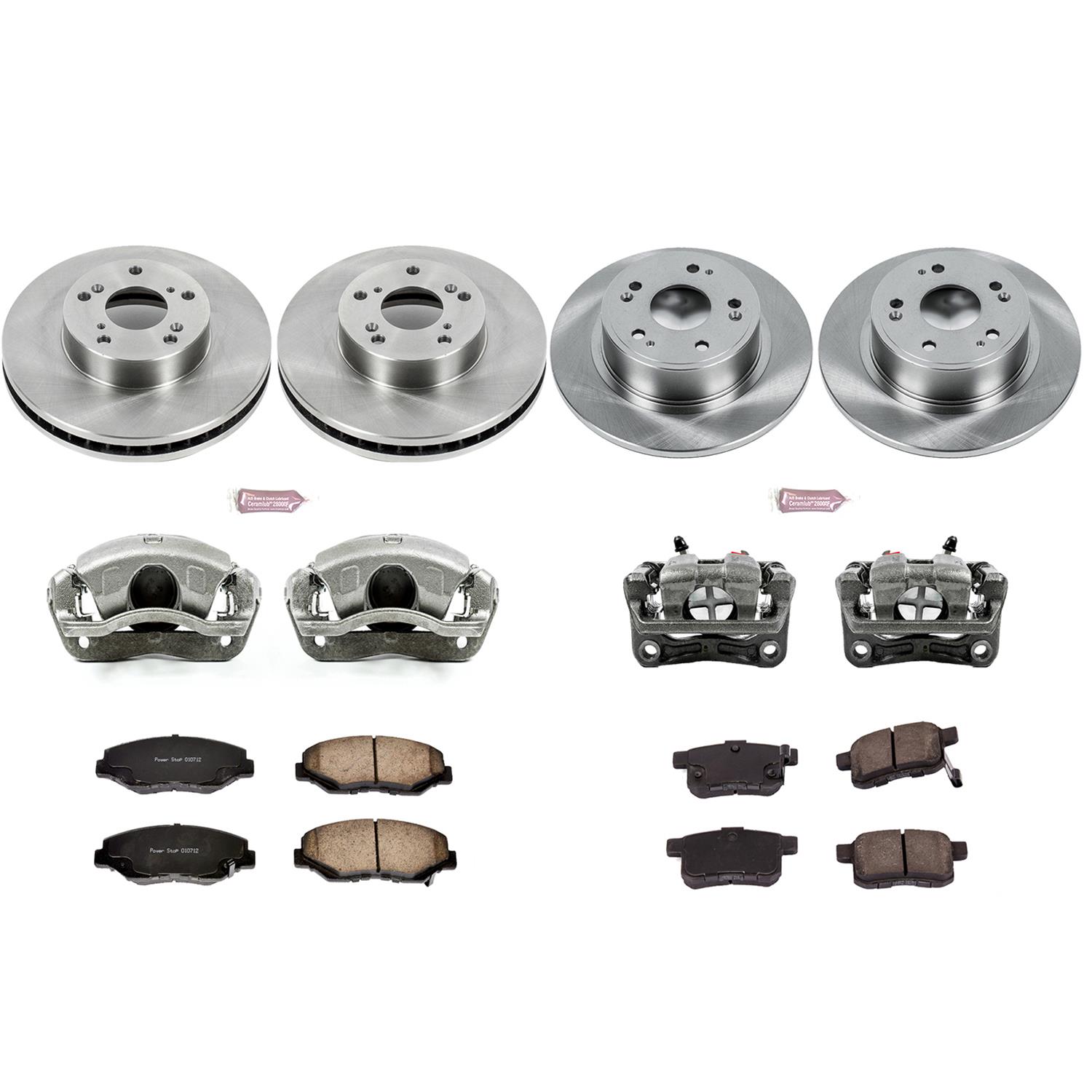 Power Stop 11-12 Honda Accord Front & Rear Autospecialty Brake Kit w/Calipers (1x psbKCOE1043A, 1x psbKCOE5368) thumbnail 2