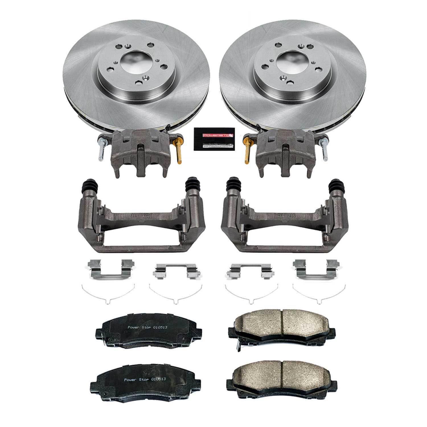 Power Stop 12-14 Honda Ridgeline Front Autospecialty Kit w/Cals (2x psbJBR984, 1x psbL3102, 1x psbL3103, 1x psb16-1584) thumbnail 2