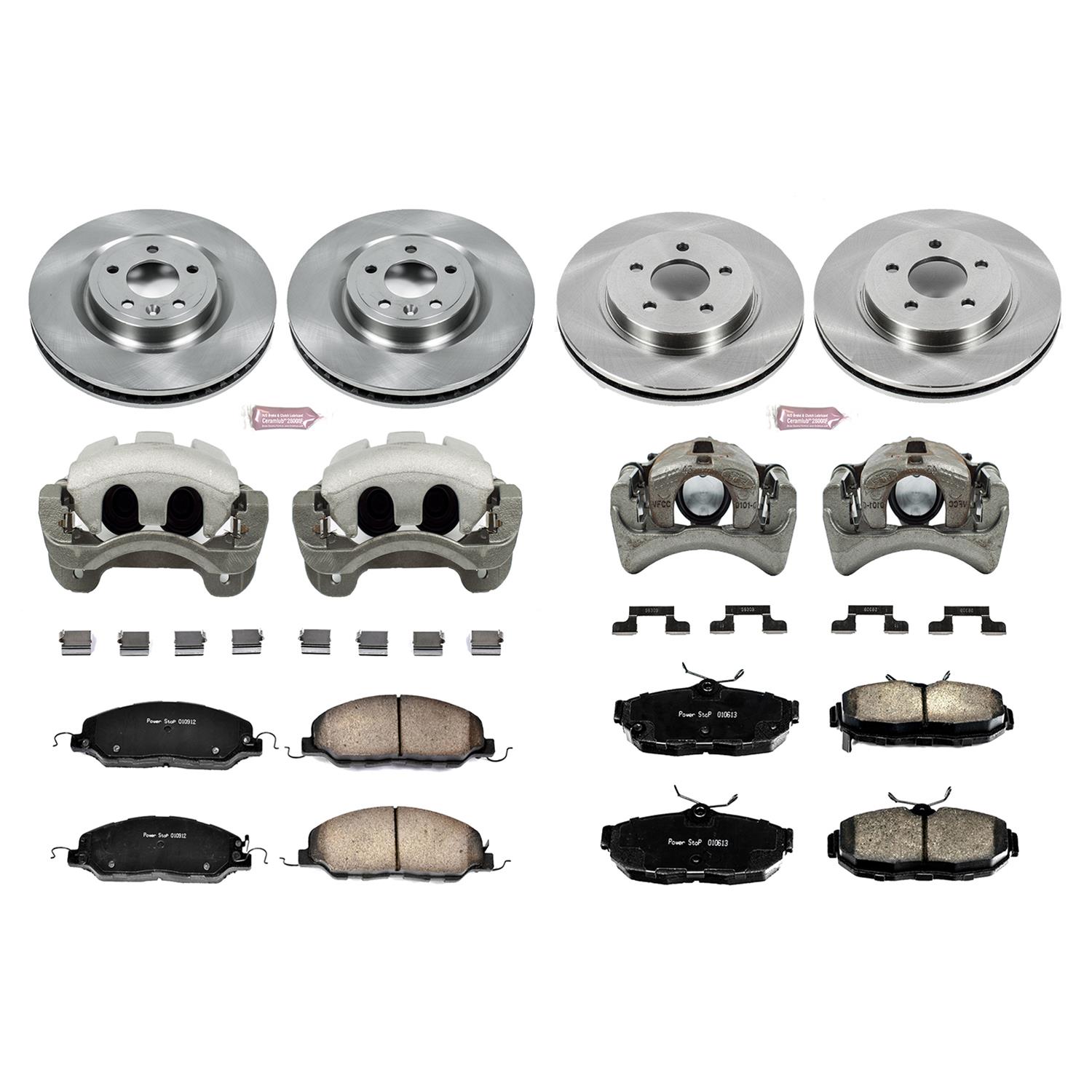 Power Stop 11-14 Ford Mustang Front & Rear Autospecialty Brake Kit w/Calipers (1x psbKCOE5944, 1x psbKCOE4749) thumbnail 2