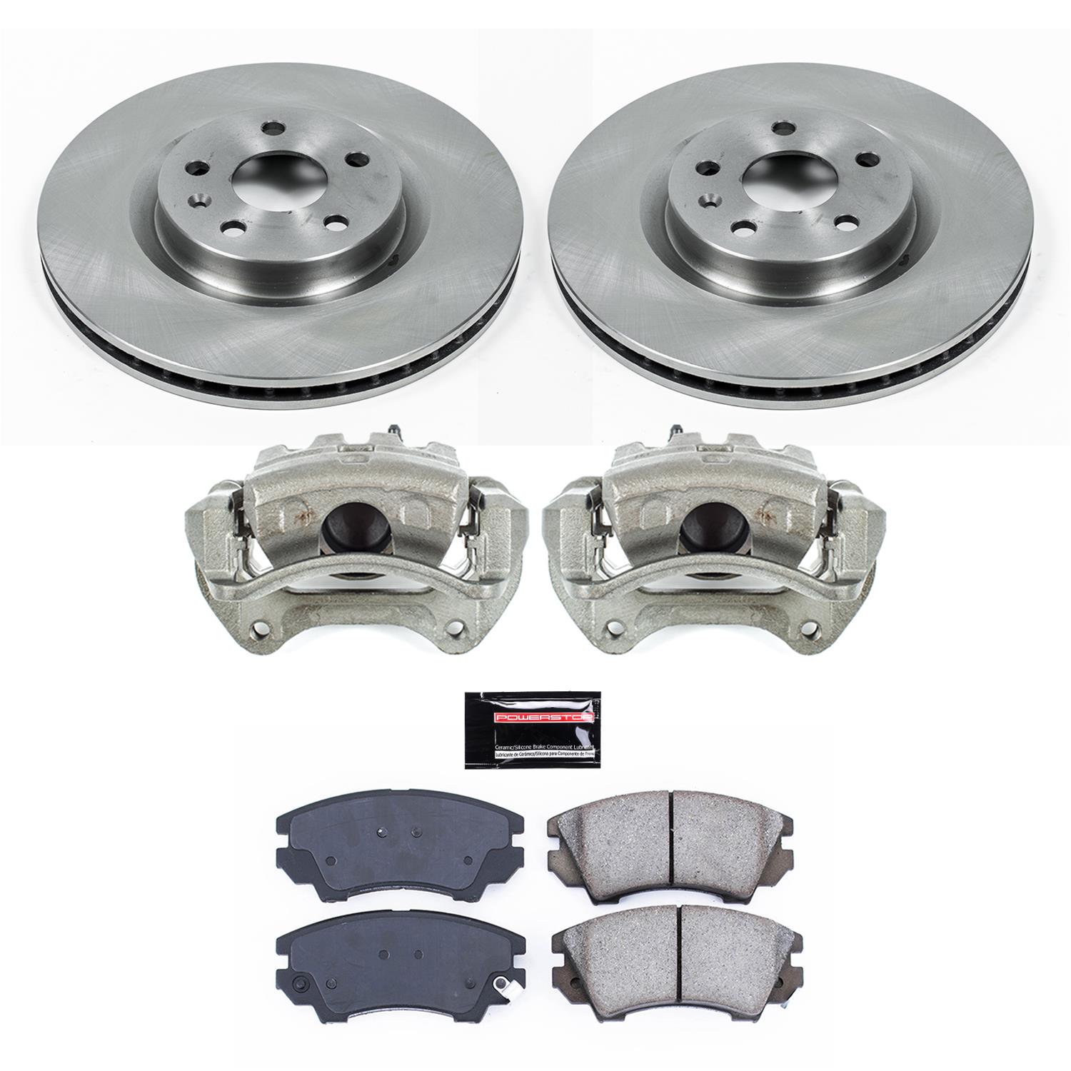 Power Stop 11-17 Chevrolet Caprice Front Autospecialty Kit w/Cals (1x psbL5274, 1x psbL5275, 2x psbAR82125, 1x psb16-1404) thumbnail 2