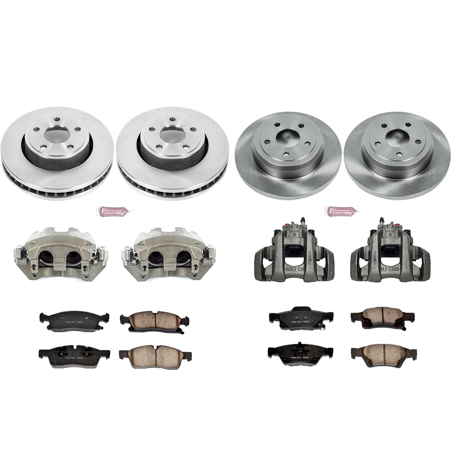 PowerStop Z17 Evolution Plus Stock Replacement Brake Kits with Calipers