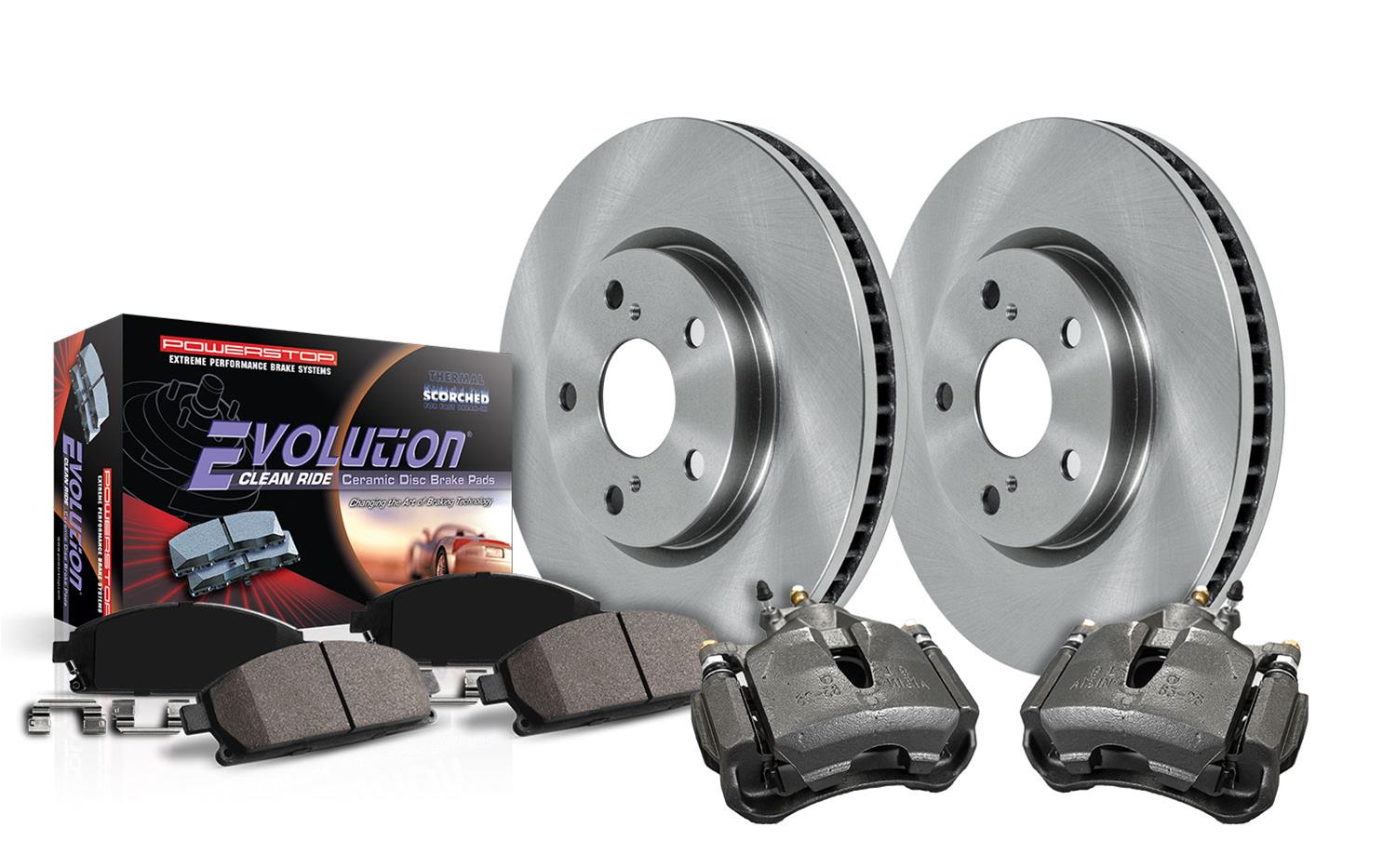 Power Stop KCOE5969 Power Stop Z17 Evolution Plus Stock Replacement Brake  Kits with Calipers | Summit Racing