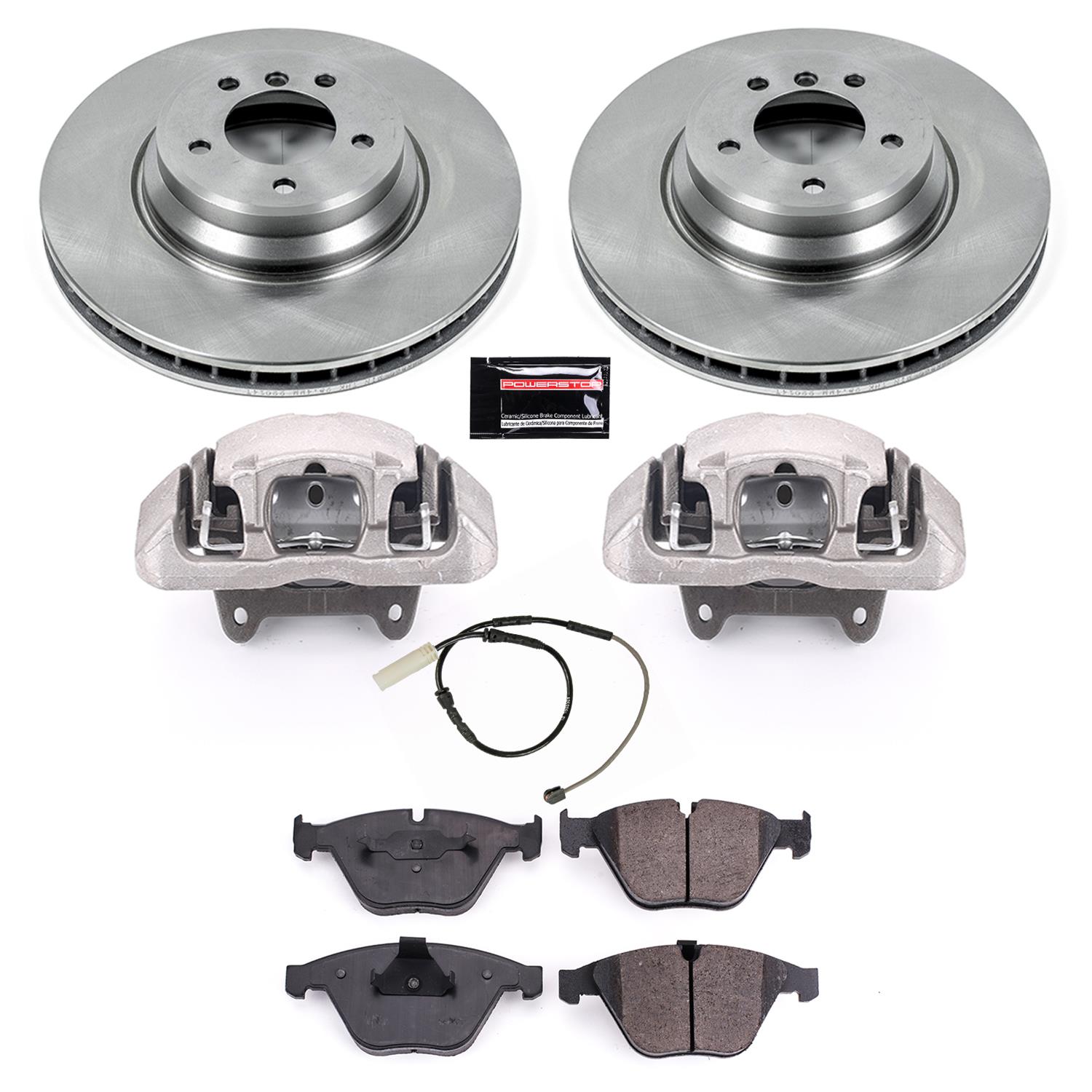 Power Stop 11-13 BMW 335is Front Autospecialty Kit w/Cals (2x psbEBR850, 1x psbL3334, 1x psbL3335, 1x psbSW-0465, 1x psb16-1260) thumbnail 2