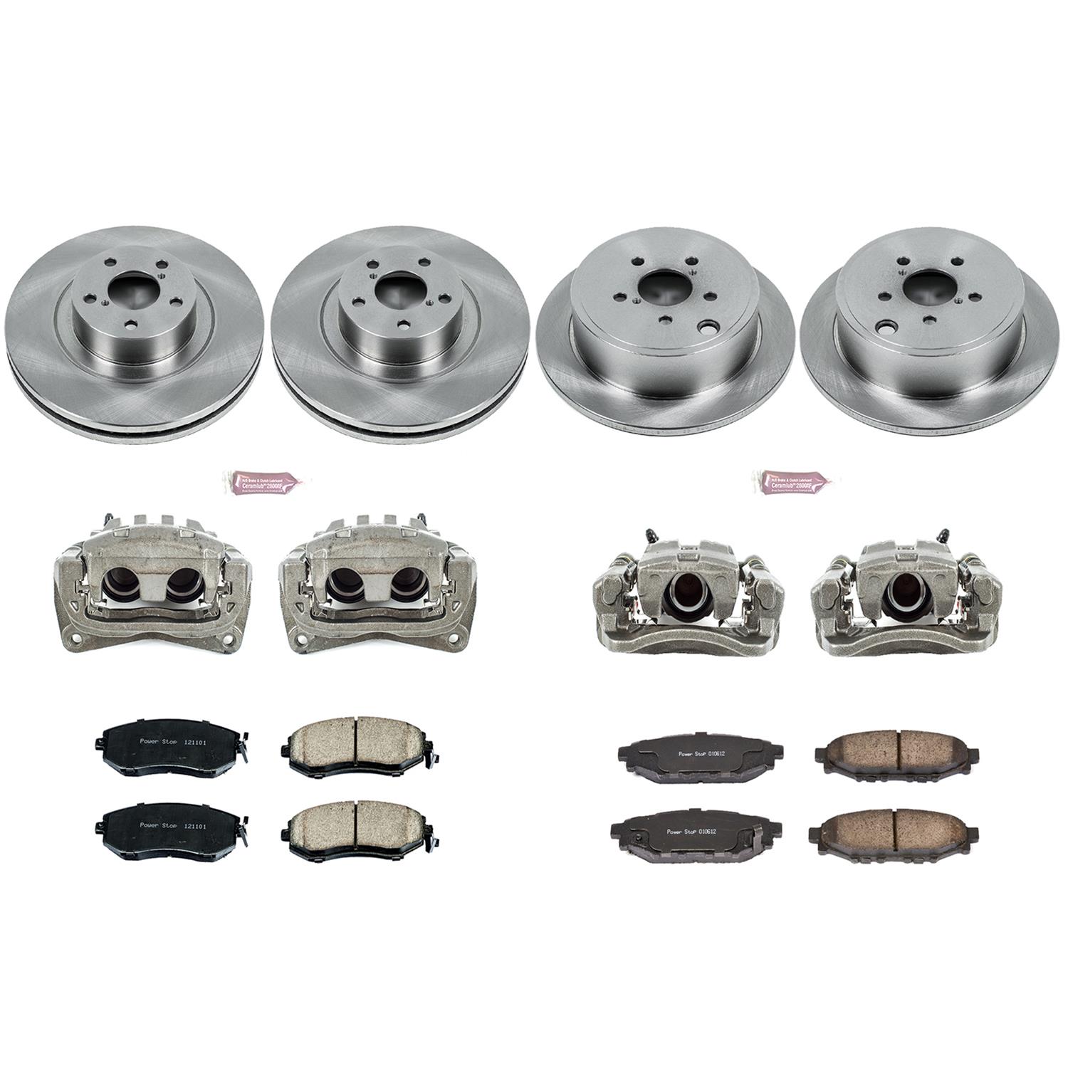 Power Stop 10-13 Subaru Forester Front & Rear Autospecialty Brake Kit w/Calipers (1x psbKCOE6082, 1x psbKCOE4631) thumbnail 2