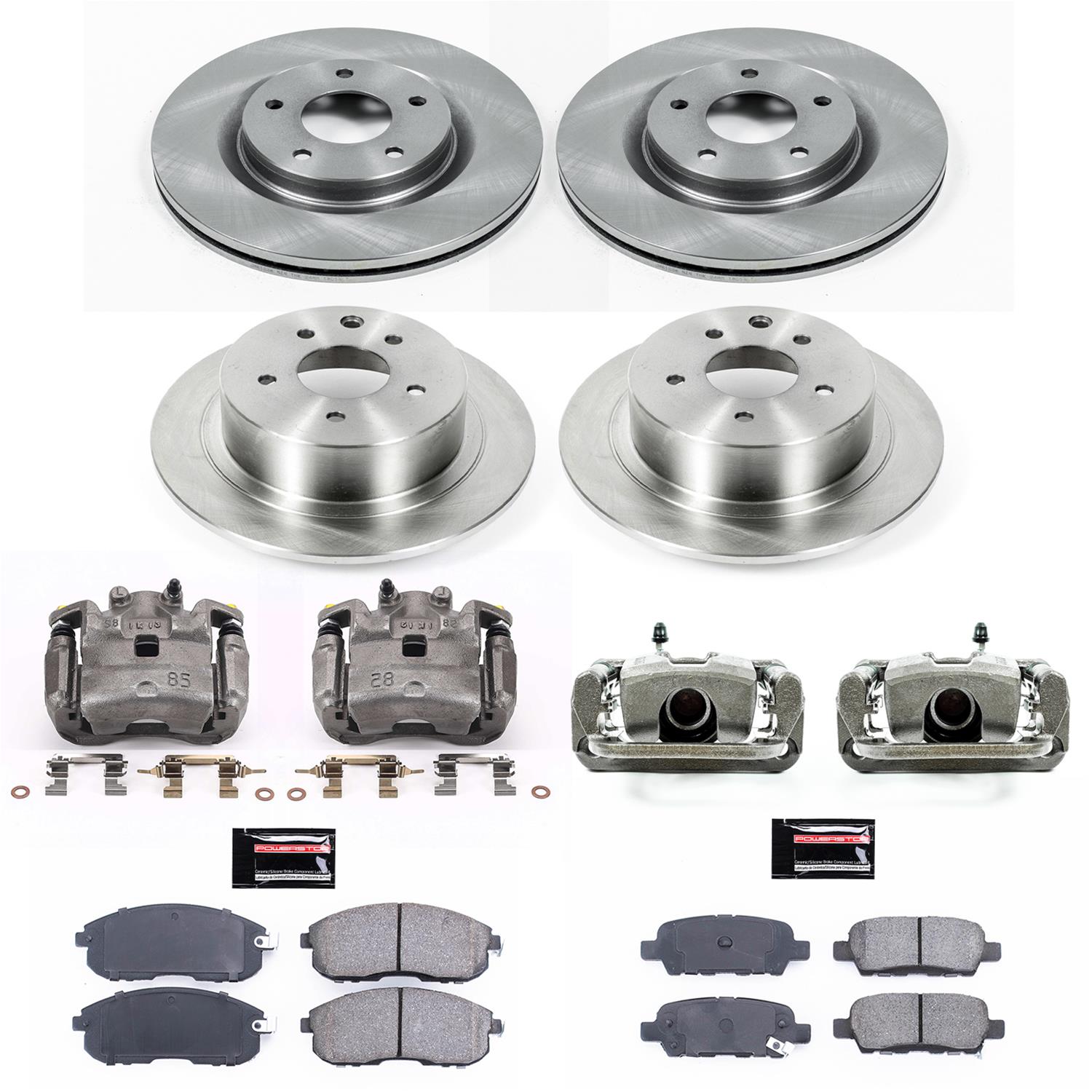 Power Stop 11-17 Nissan Juke Front & Rear Autospecialty Brake Kit w/Calipers (1x psbKCOE098A, 1x psbKCOE6094) thumbnail 2
