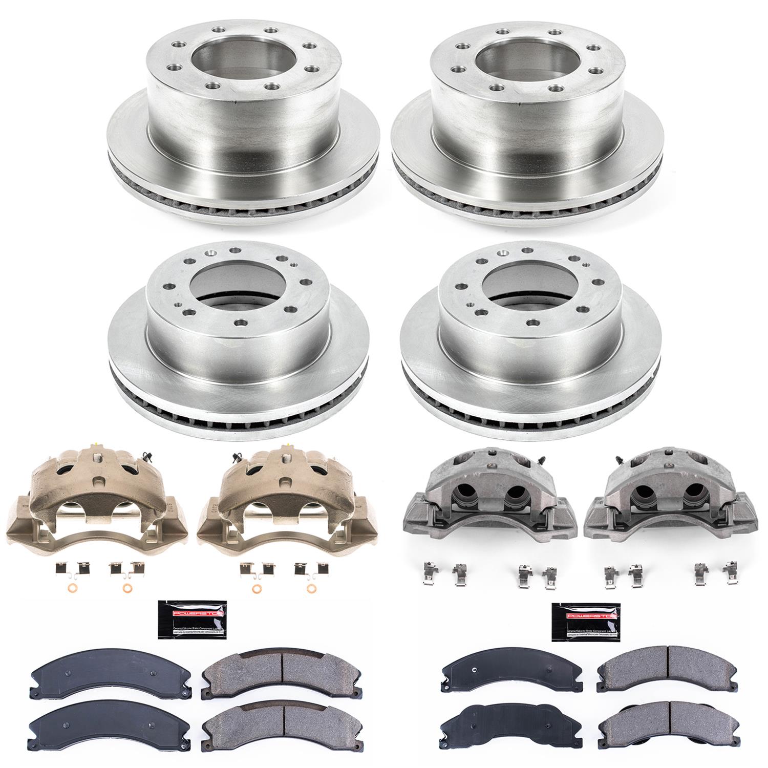 Power Stop 12-19 Chevrolet Silverado 3500 HD Front & Rear Autospecialty Kit w/Cals (Bundled Kit) thumbnail 2