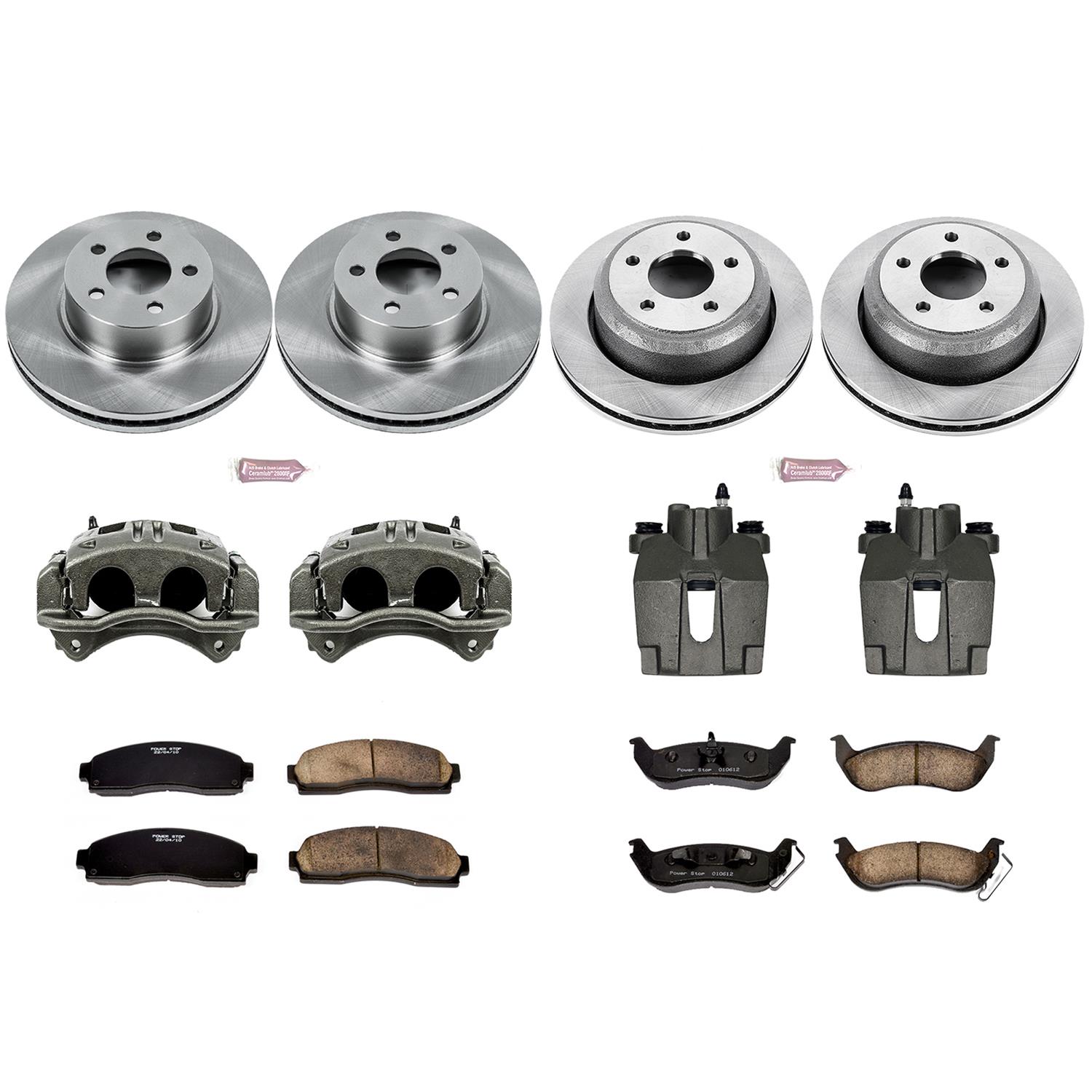 Power Stop 10-11 Ford Ranger Front & Rear Autospecialty Brake Kit w/Calipers (1x psbKCOE1923, 1x psbKCOE6181) thumbnail 2