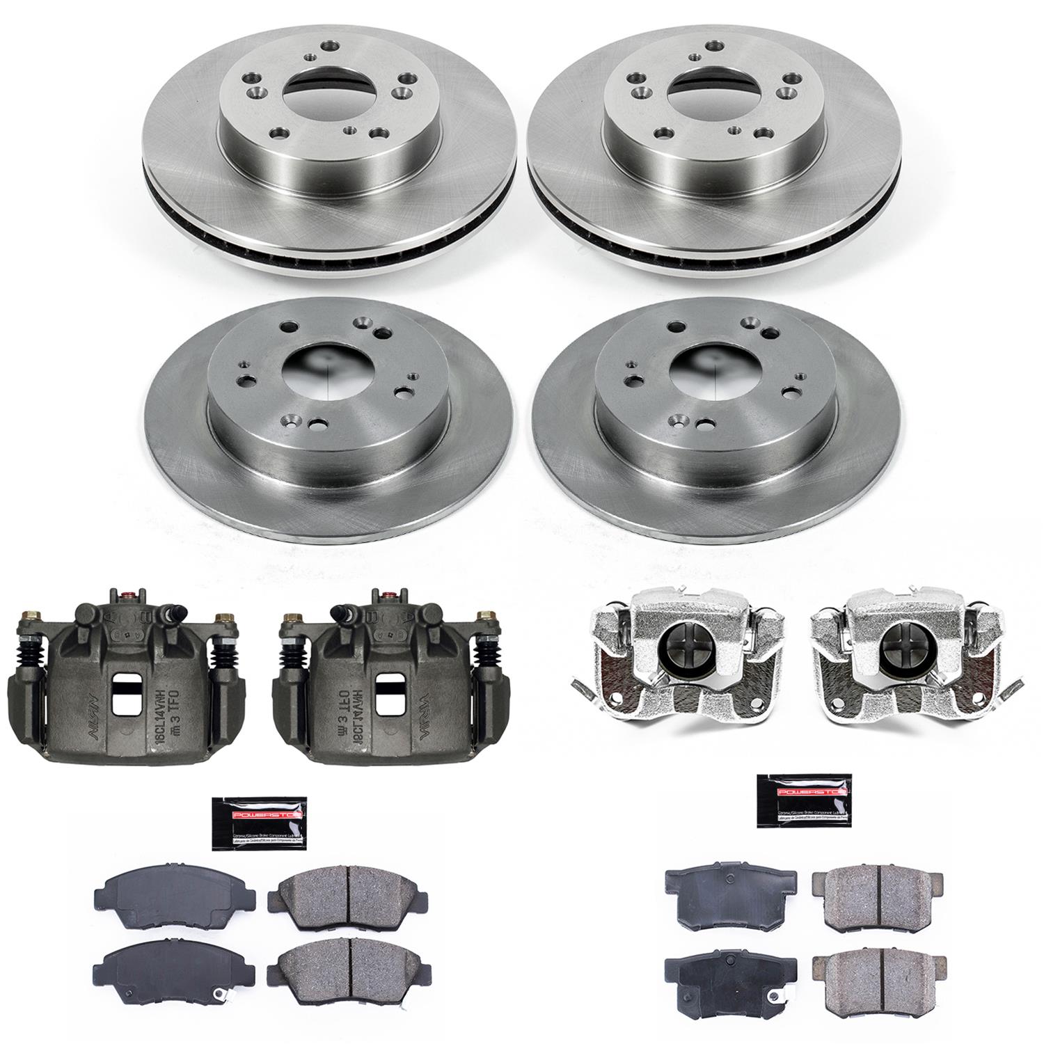Power Stop 13-15 Acura ILX Front & Rear Autospecialty Brake Kit w/Calipers (1x psbKCOE6317, 1x psbKCOE1243) thumbnail 2