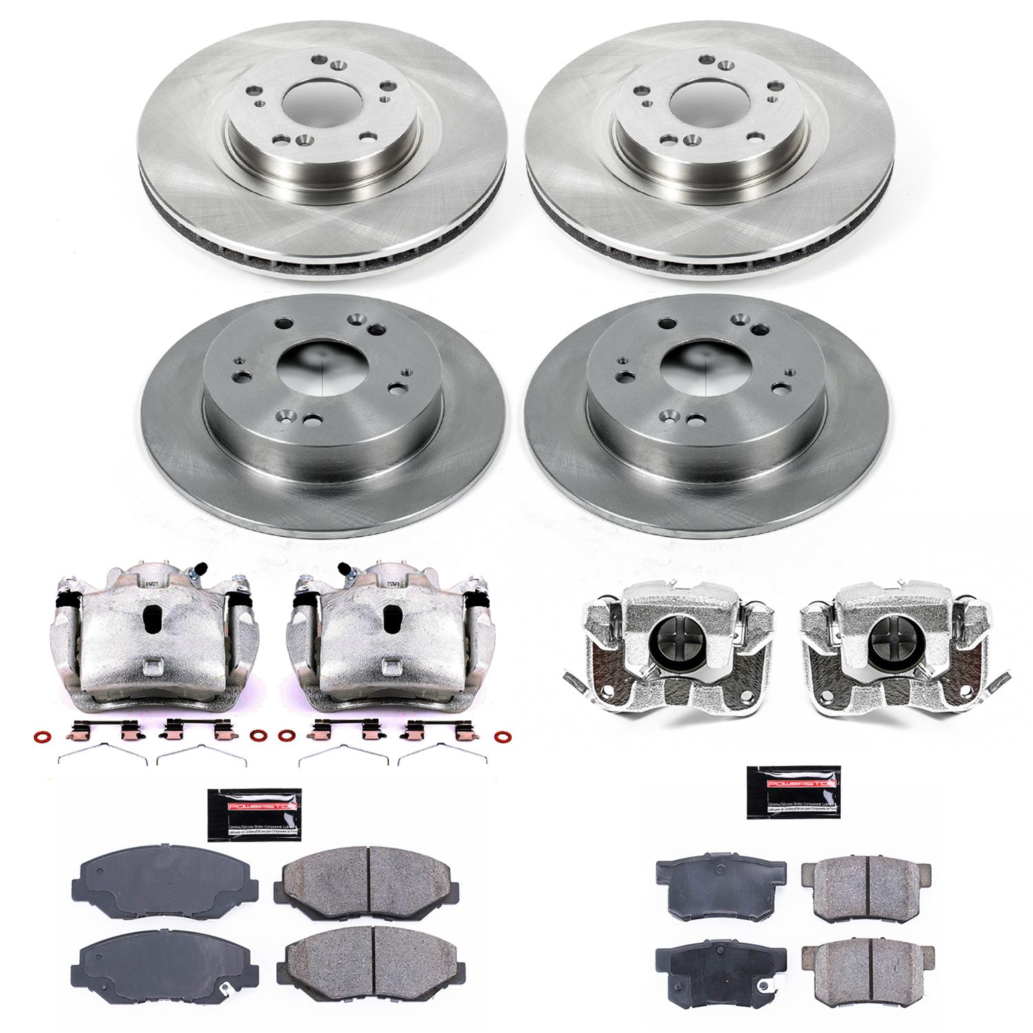 Power Stop 13-15 Acura ILX Front & Rear Autospecialty Brake Kit w/Calipers (1x psbKCOE3055, 1x psbKCOE1243) thumbnail 2