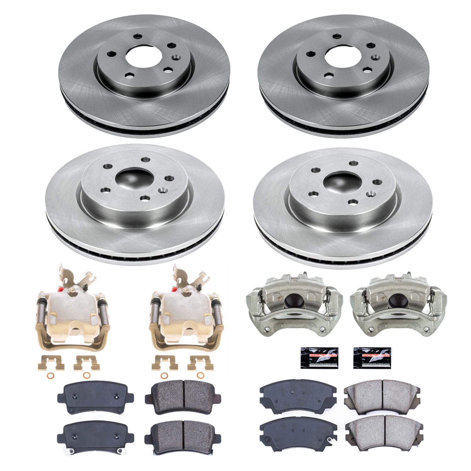 Power Stop 10-11 Saab 9-5 Front & Rear Autospecialty Kit w/Cals (Bundled Kit) thumbnail 2
