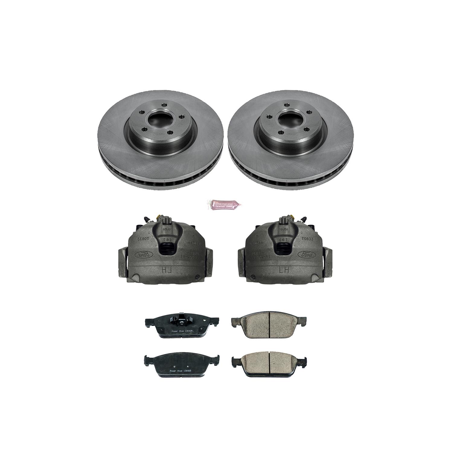 Power Stop 14-18 Ford Transit Connect Front Autospecialty Kit w/Cals (1x psbL5482, 1x psbL5483, 2x psbEBR897, 1x psb16-1645) thumbnail 2