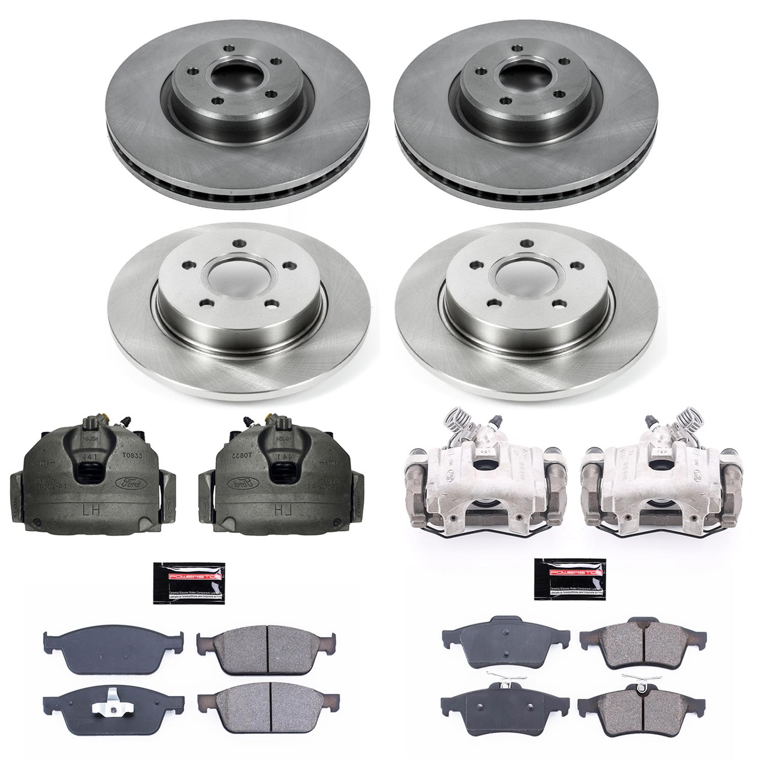 Power Stop 13-14 Ford Focus Front & Rear Autospecialty Kit w/Cals (Bundled Kit) thumbnail 2
