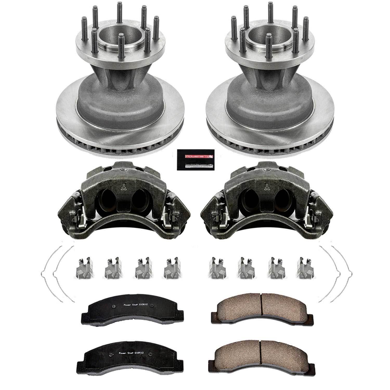 Power Stop 03-04 Ford F-350 Super Duty Front Autospecialty Kit w/Cals (1x psbL4791, 1x psbL4790, 2x psbAR8183, 1x psb16-756) thumbnail 2