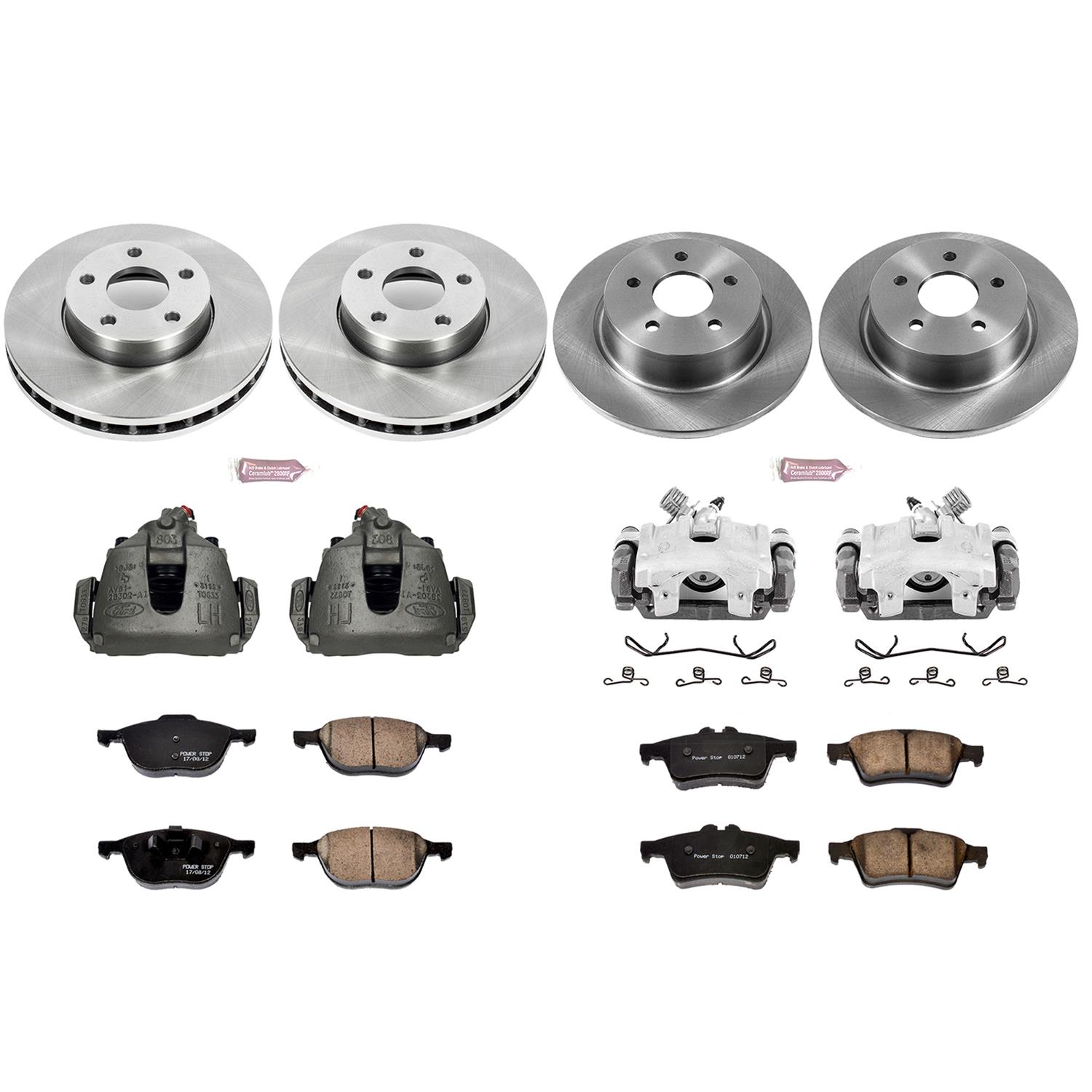 Power Stop 13-18 Ford C-Max Front & Rear Autospecialty Brake Kit w/Calipers (1x psbKCOE5976A, 1x psbKCOE6398) thumbnail 2
