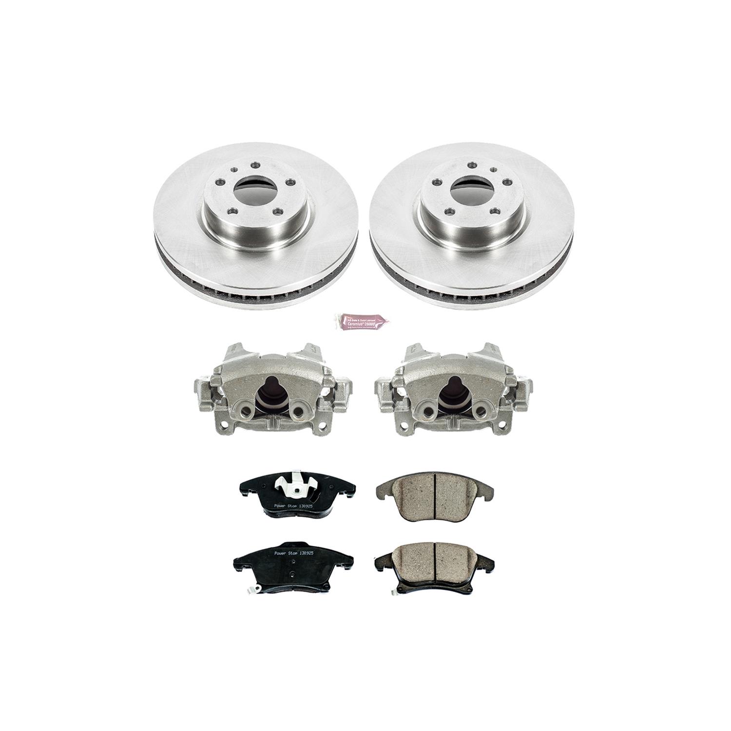 Power Stop 13-16 Lincoln MKZ Front Autospecialty Kit w/Cals (1x psbL5474, 1x psbL5475, 2x psbAR85150, 1x psb16-1653) thumbnail 2