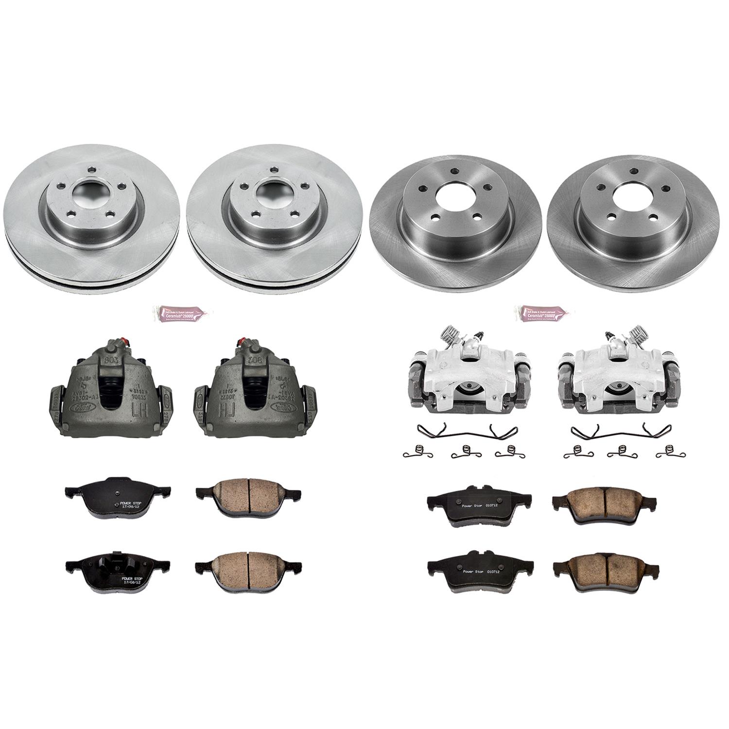 Power Stop 13-17 Ford C-Max Front & Rear Autospecialty Brake Kit w/Calipers (1x psbKCOE4575, 1x psbKCOE6398) thumbnail 2