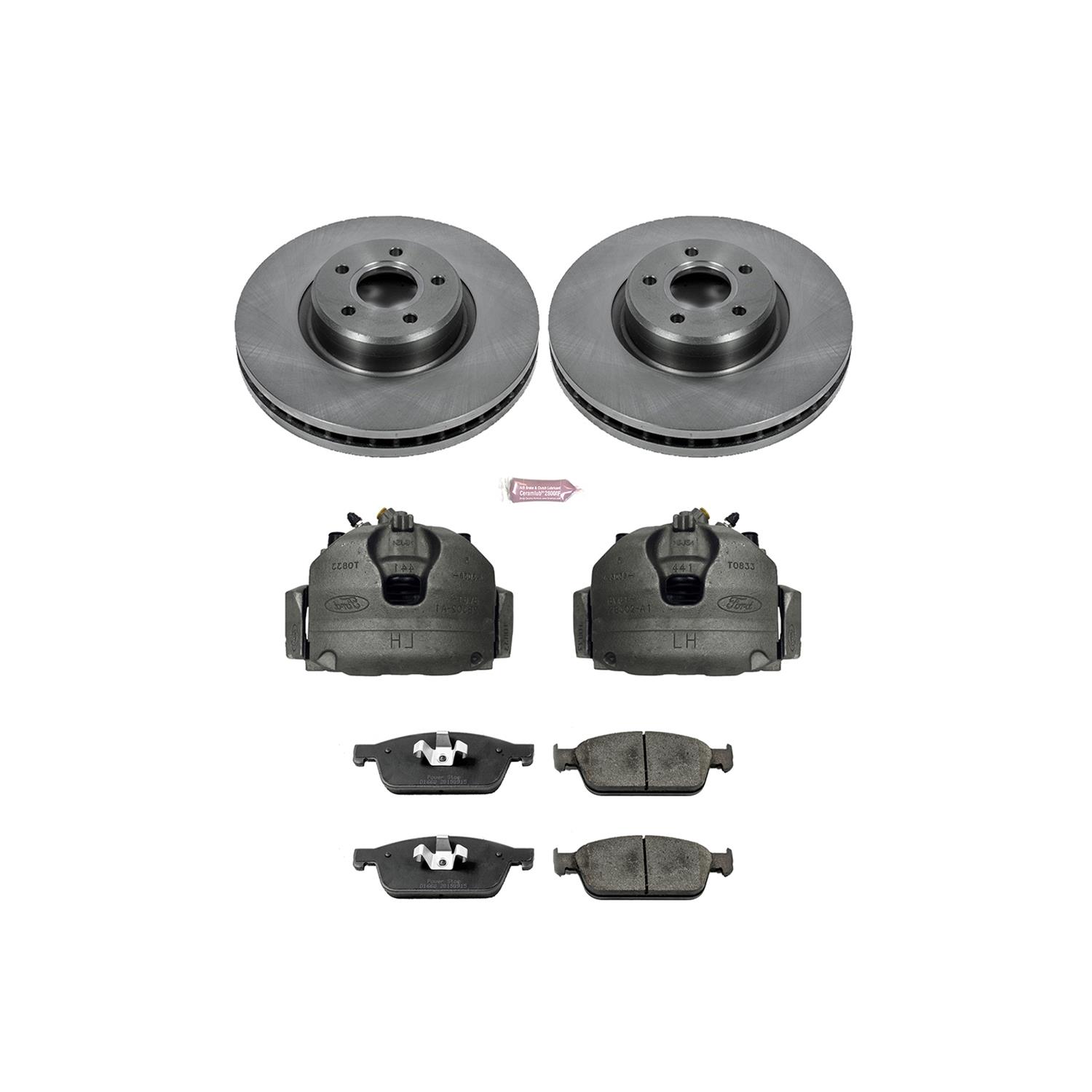 Power Stop 13-14 Ford Focus Front Autospecialty Kit w/Cals (1x psbL5482, 1x psbL5483, 2x psbEBR897, 1x psb16-1668) thumbnail 2