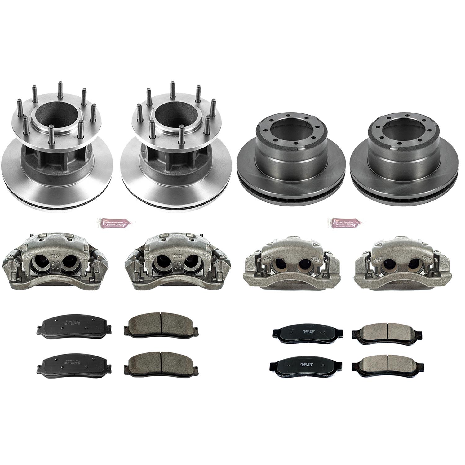 Power Stop 2012 Ford F-350 Super Duty Front and Rear Autospecialty Kit w/Calipers (Bundled Kit) thumbnail 2