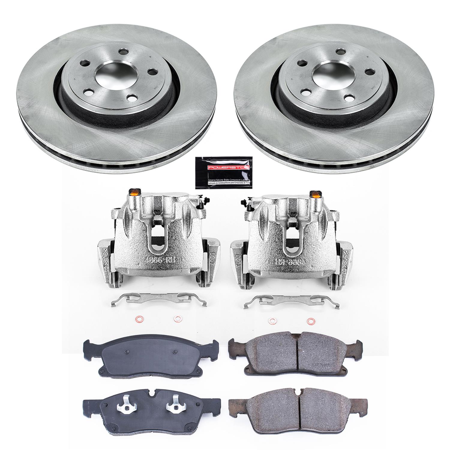 Power Stop 13-15 Jeep Grand Cherokee Front Autospecialty Kit w/Cals (1x psbL5296A, 2x psbAR83078, 1x psbL5297A, 1x psb16-1629) thumbnail 2