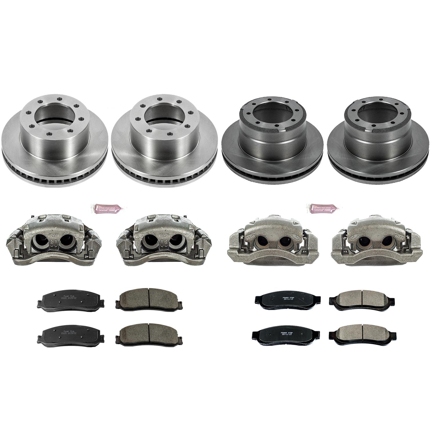 Power Stop 2012 Ford F-350 Super Duty Front & Rear Autospecialty Kit w/Calipers (Bundled Kit) thumbnail 2