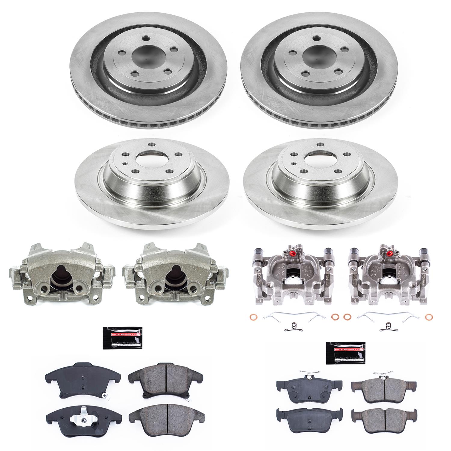 Power Stop 13-16 Ford Fusion Front & Rear Autospecialty Kit w/Cals (Bundled Kit) thumbnail 2