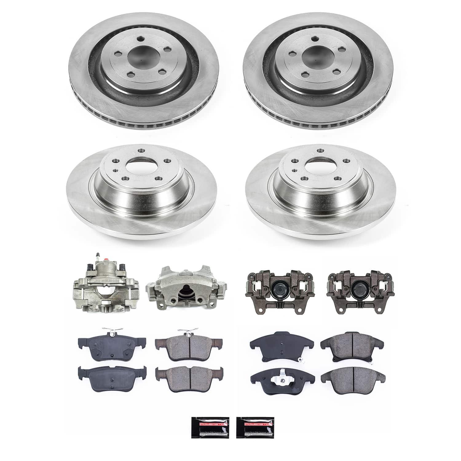 Power Stop 13-14 Lincoln MKZ Front and Rear Autospecialty Kit w/Cals (Bundled Kit) thumbnail 2