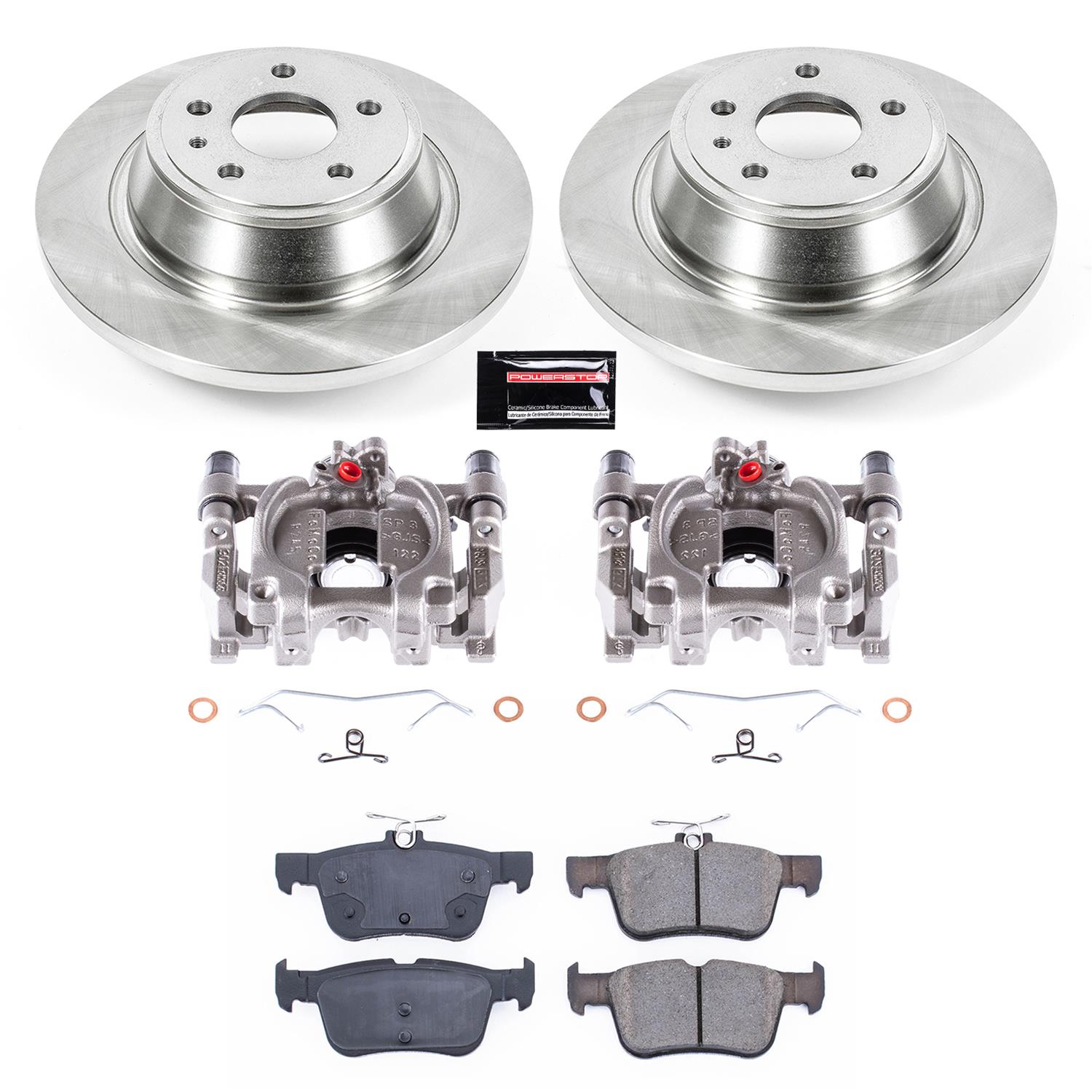 Power Stop KCOE6559A Power Stop Z17 Evolution Plus Stock Replacement Brake Kits with Calipers