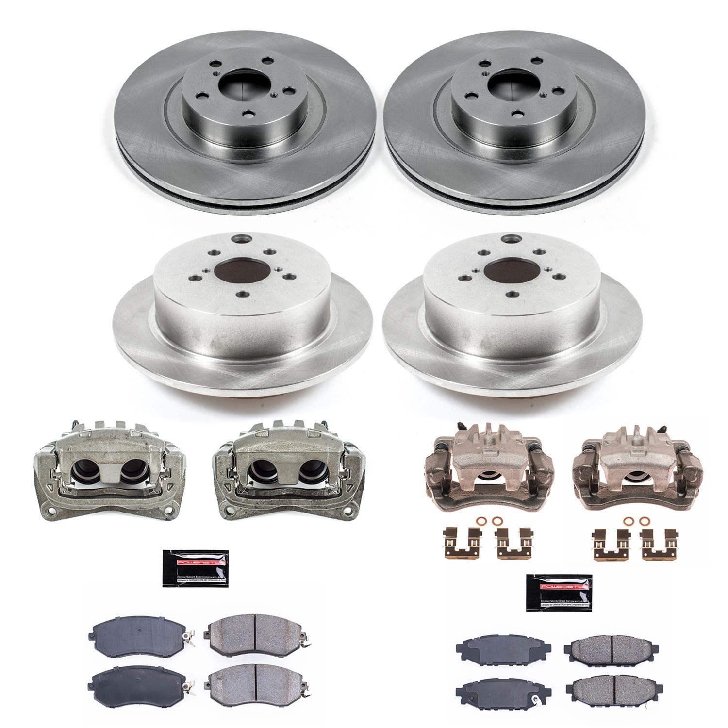 Power Stop 16-17 Subaru Crosstrek Front & Rear Autospecialty Brake Kit w/Calipers (1x psbKCOE6082, 1x psbKCOE6107) thumbnail 2