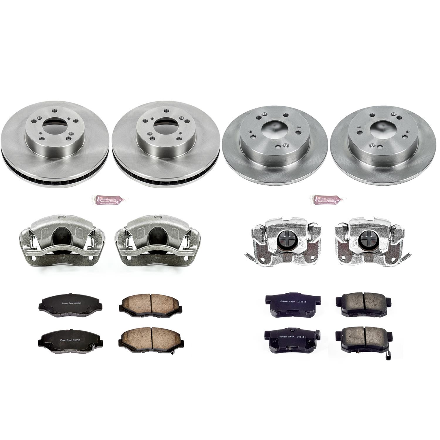 Power Stop 14-15 Acura ILX Front & Rear Autospecialty Brake Kit w/Calipers (1x psbKCOE1043A, 1x psbKCOE1243) thumbnail 2