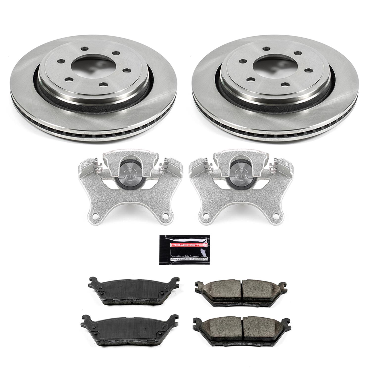 Power Stop 15-17 Ford F-150 Rear Autospecialty Kit w/Cals (2x psbAR85164, 1x psbL5500, 1x psbL5501, 1x psb16-1790) thumbnail 2